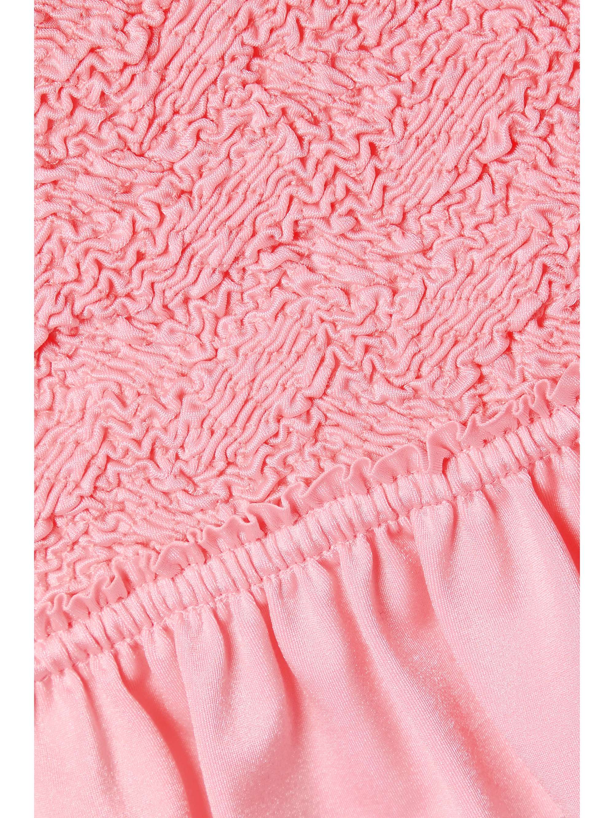 ALEXANDER WANG Ruffled stretch-seersucker mini skirt