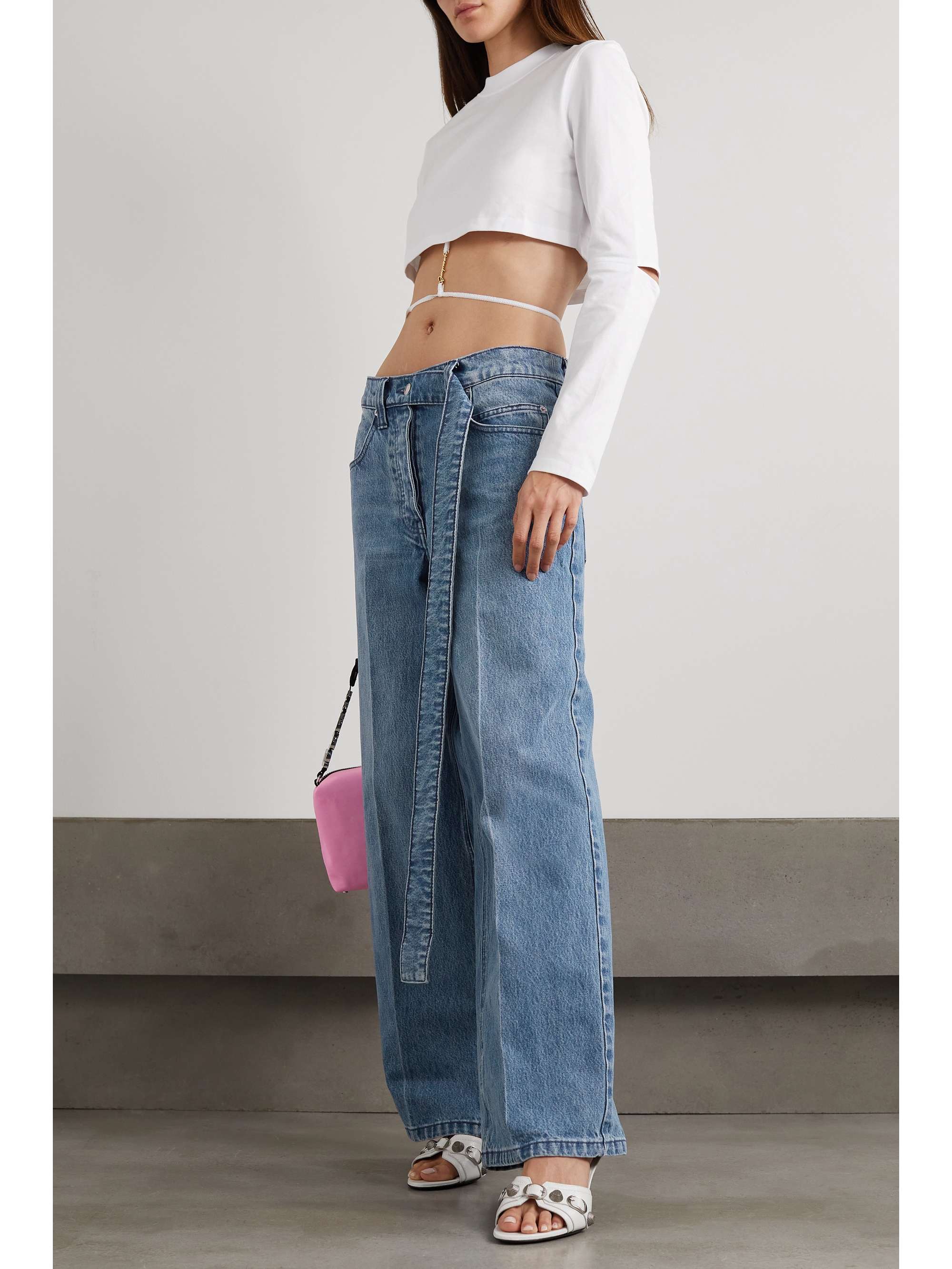 net-a-porter.com | Raver belted wide-leg jeans
