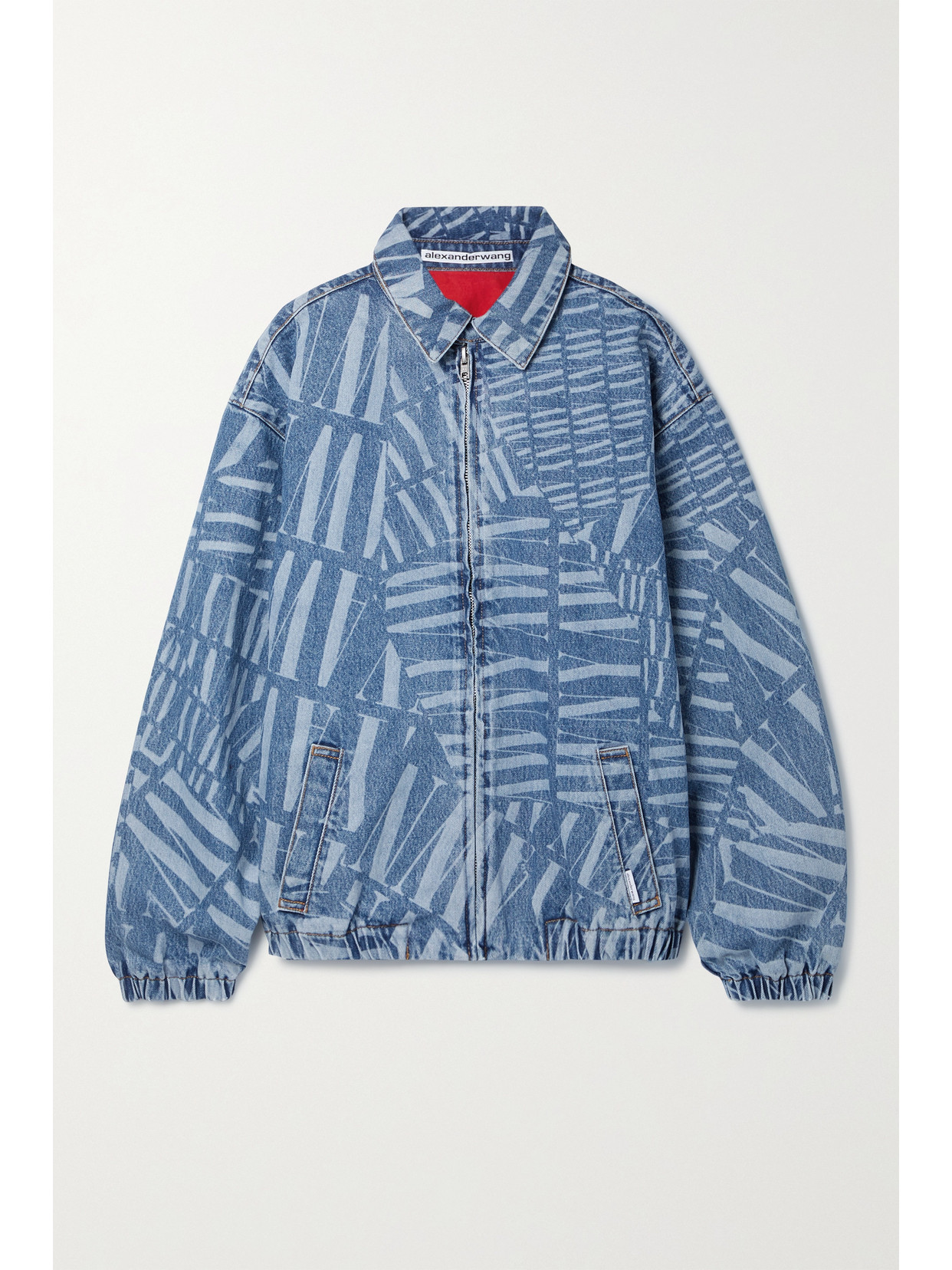 ALEXANDER WANG OVERSIZED PRINTED DENIM JACKET