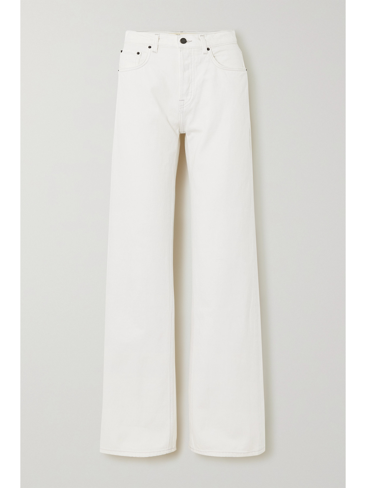 Grlfrnd Brooklyn High-rise Straight-leg Jeans In White