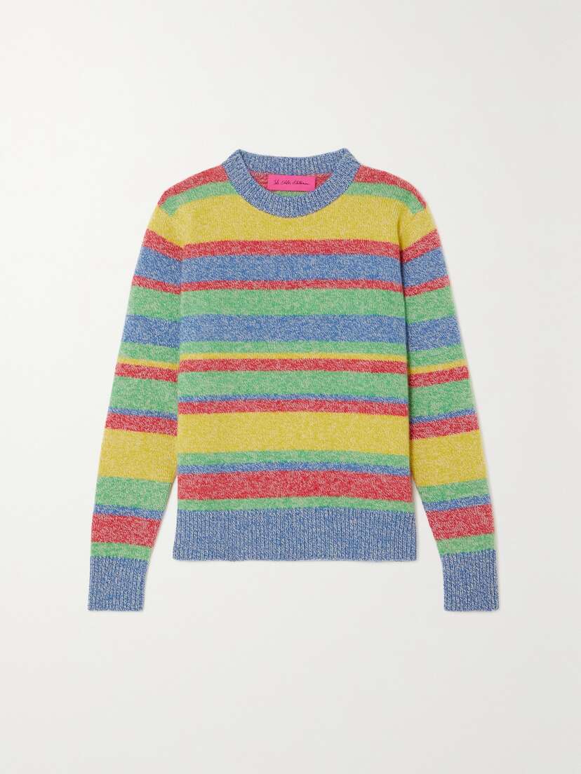 The Elder Statesman Striped Cashmere Sweater