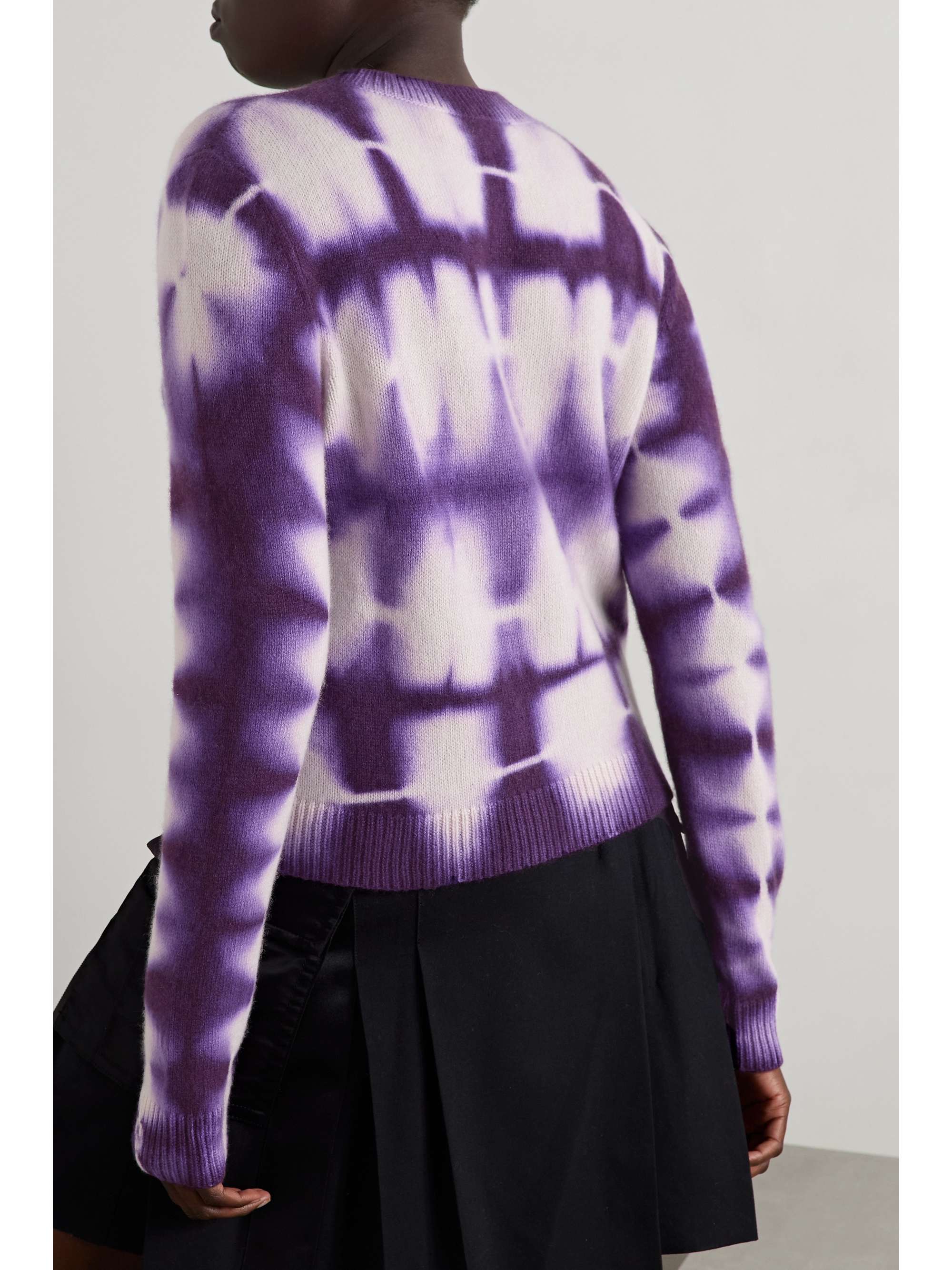 THE ELDER STATESMAN Tie-dyed cashmere sweater