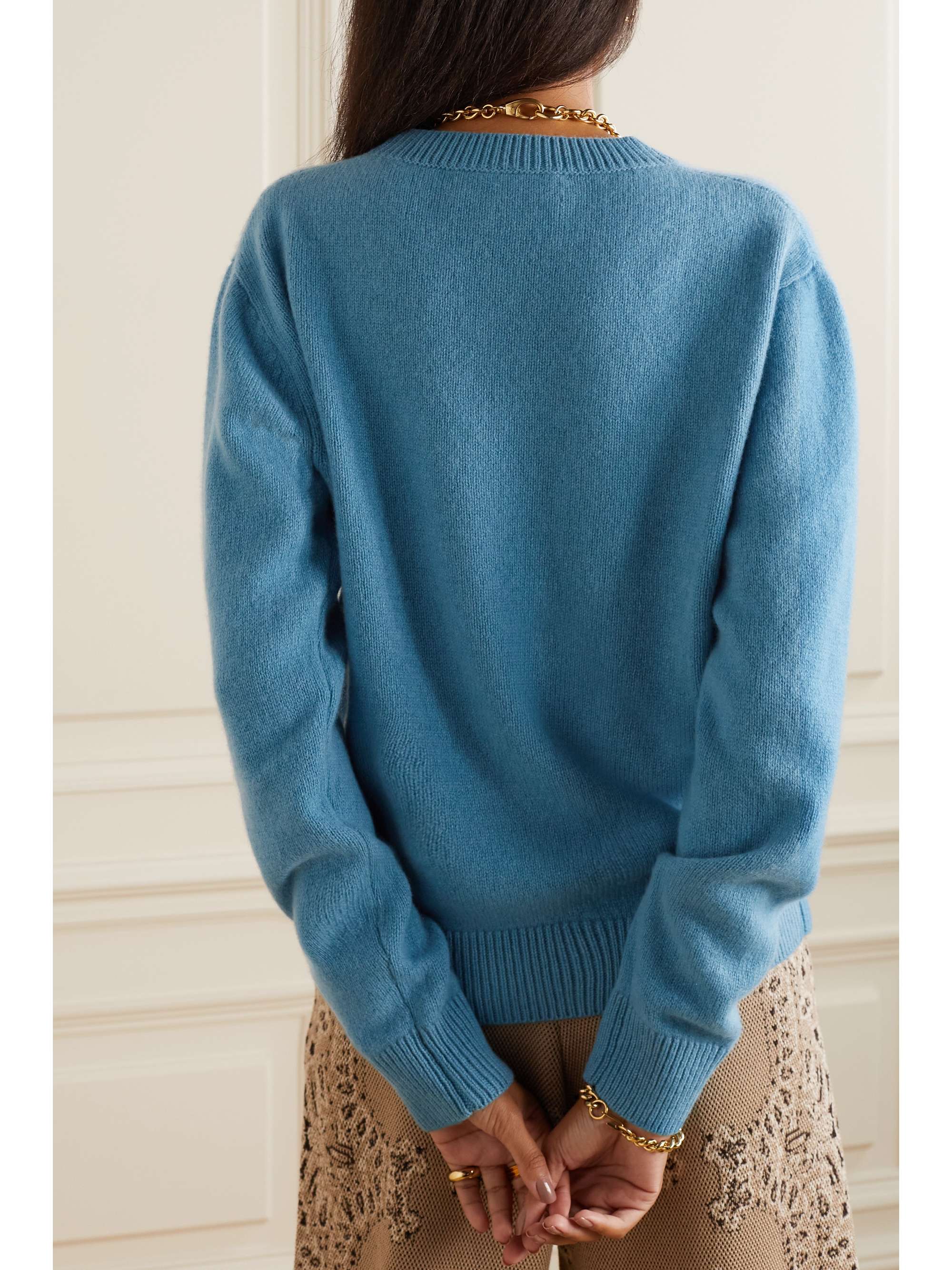 Blue Cashmere sweater | THE ELDER 