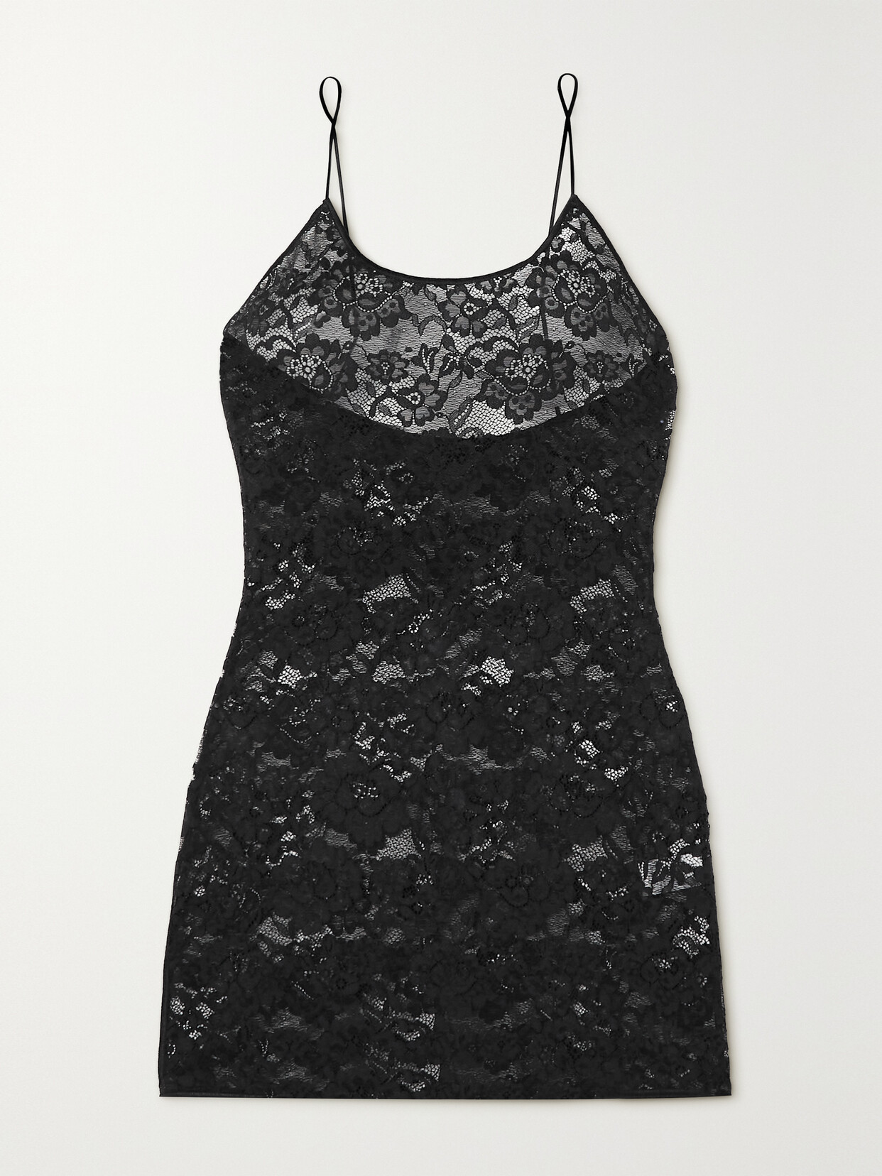 Oséree O-lover Stretch-lace Chemise - Black