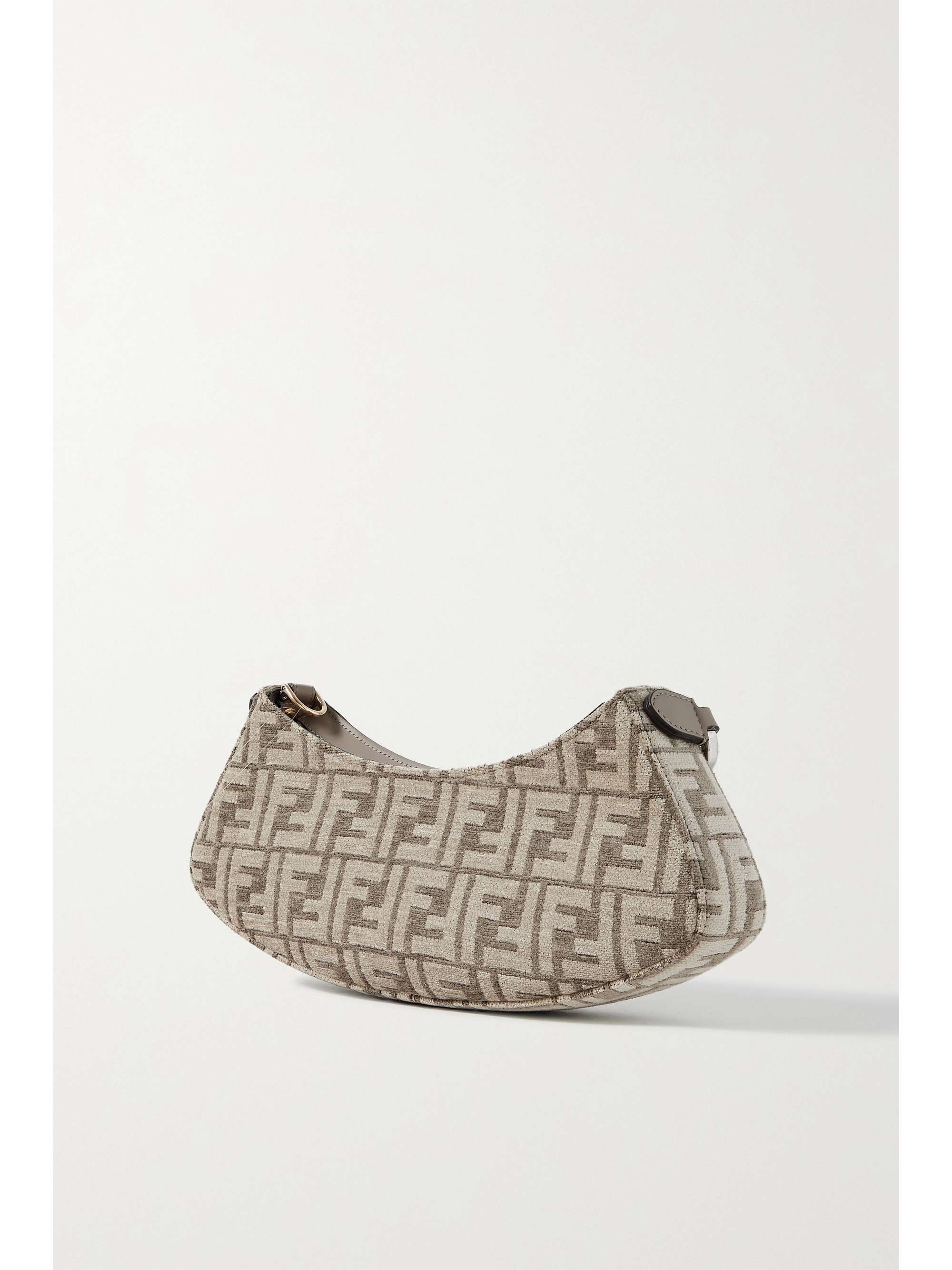 FENDI O'Lock Swing logo-jacquard chenille shoulder bag