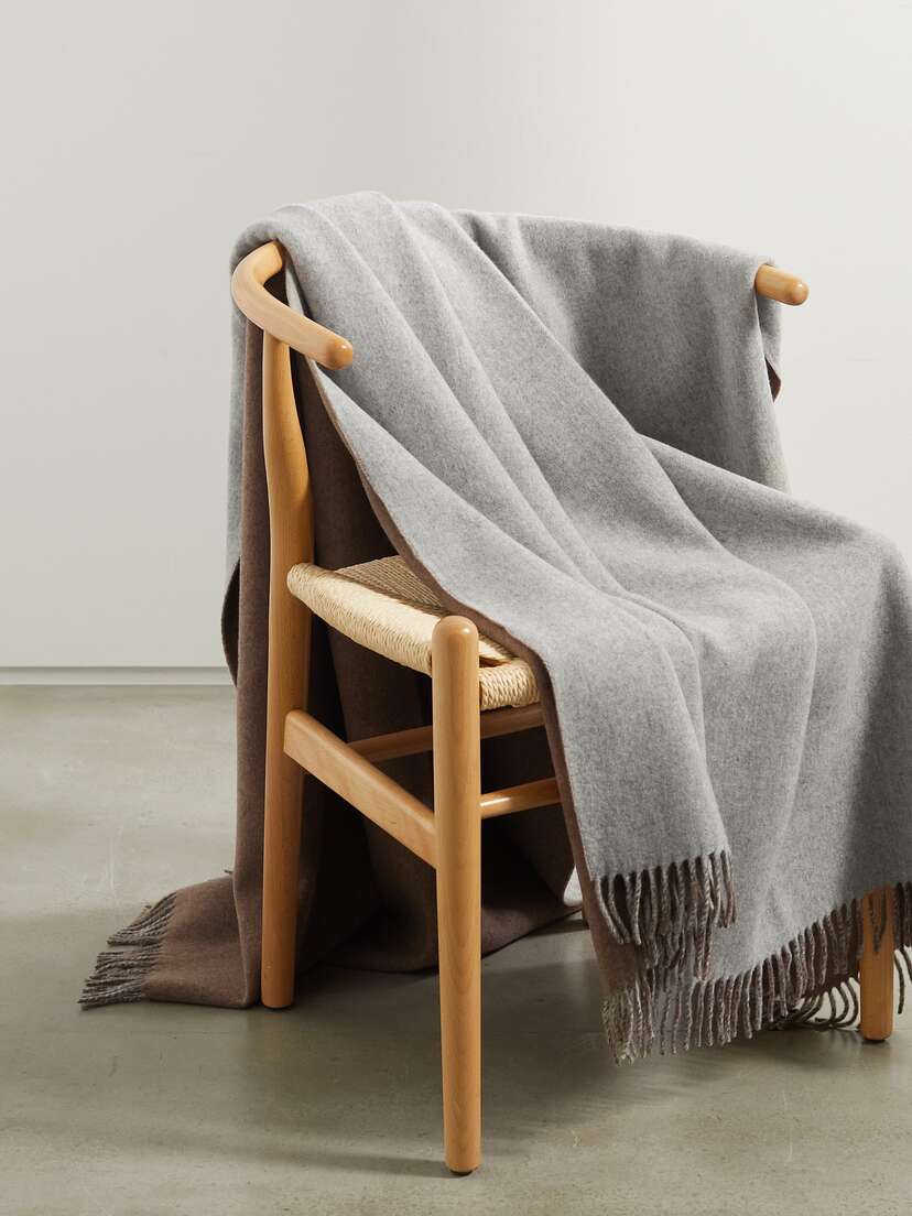 Brunello Cucinelli Two-tone Cashmere Blanket