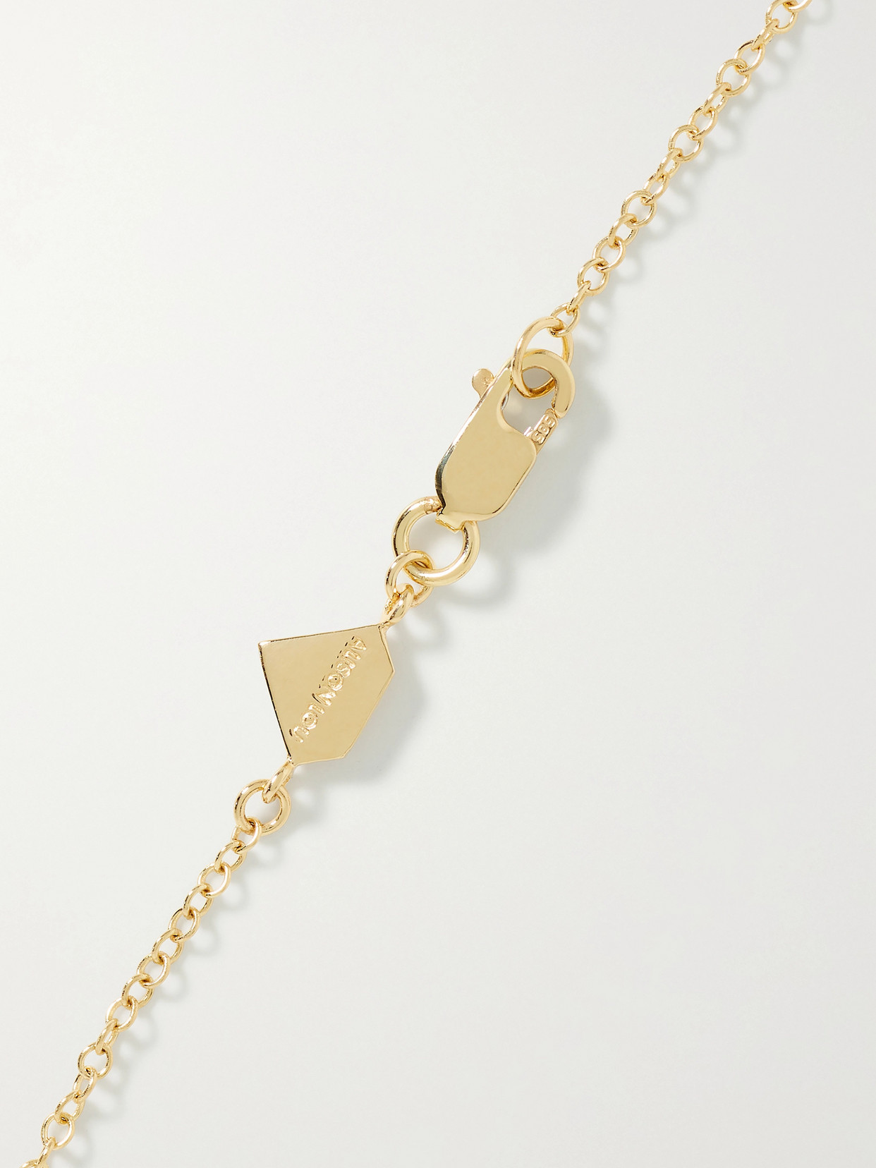 Alison Lou Cocktail 14-karat Gold, Ruby And Enamel Bracelet In Gold