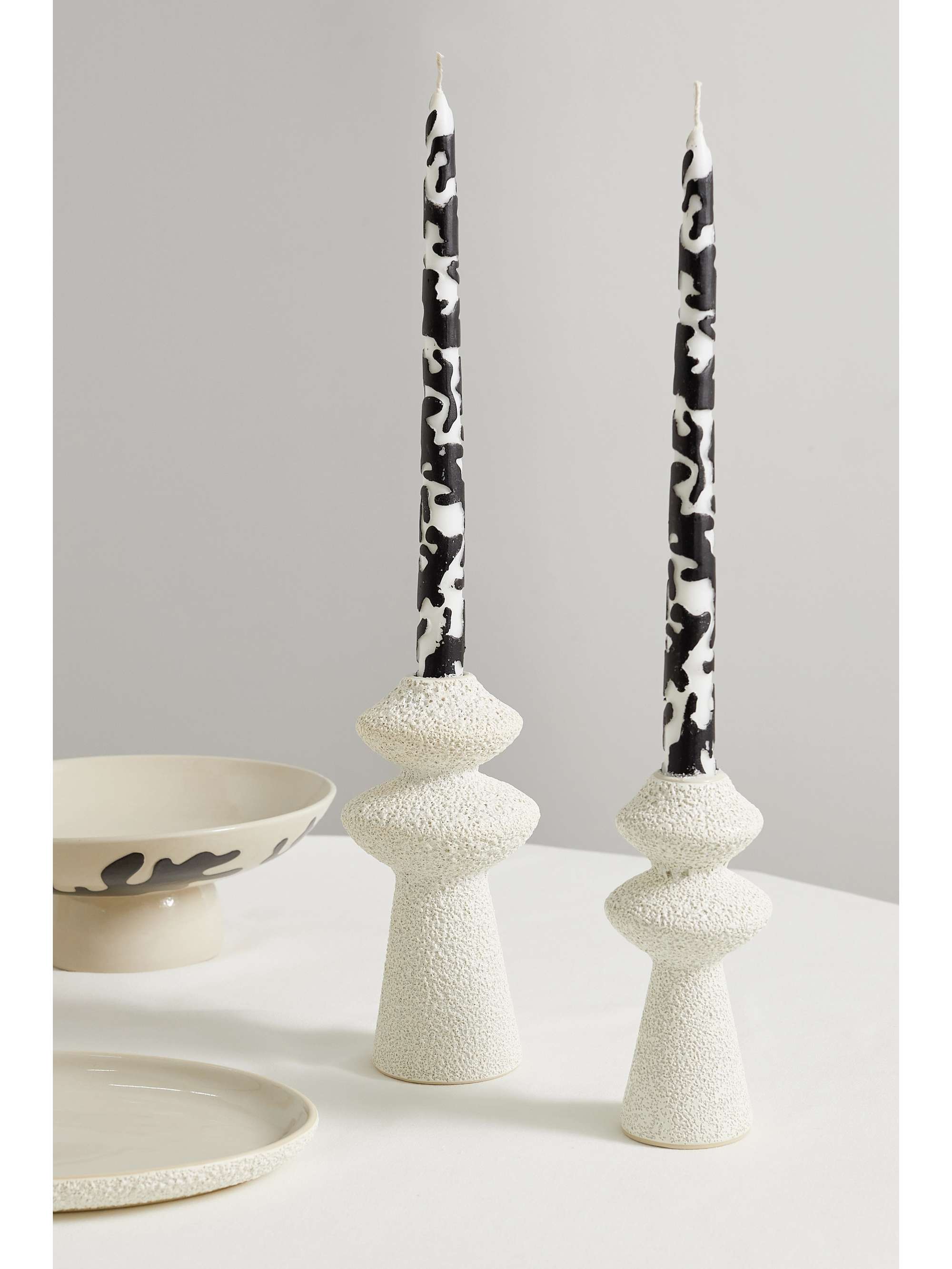 MARLOE MARLOE + NET SUSTAIN set of two tapered candles NETAPORTER