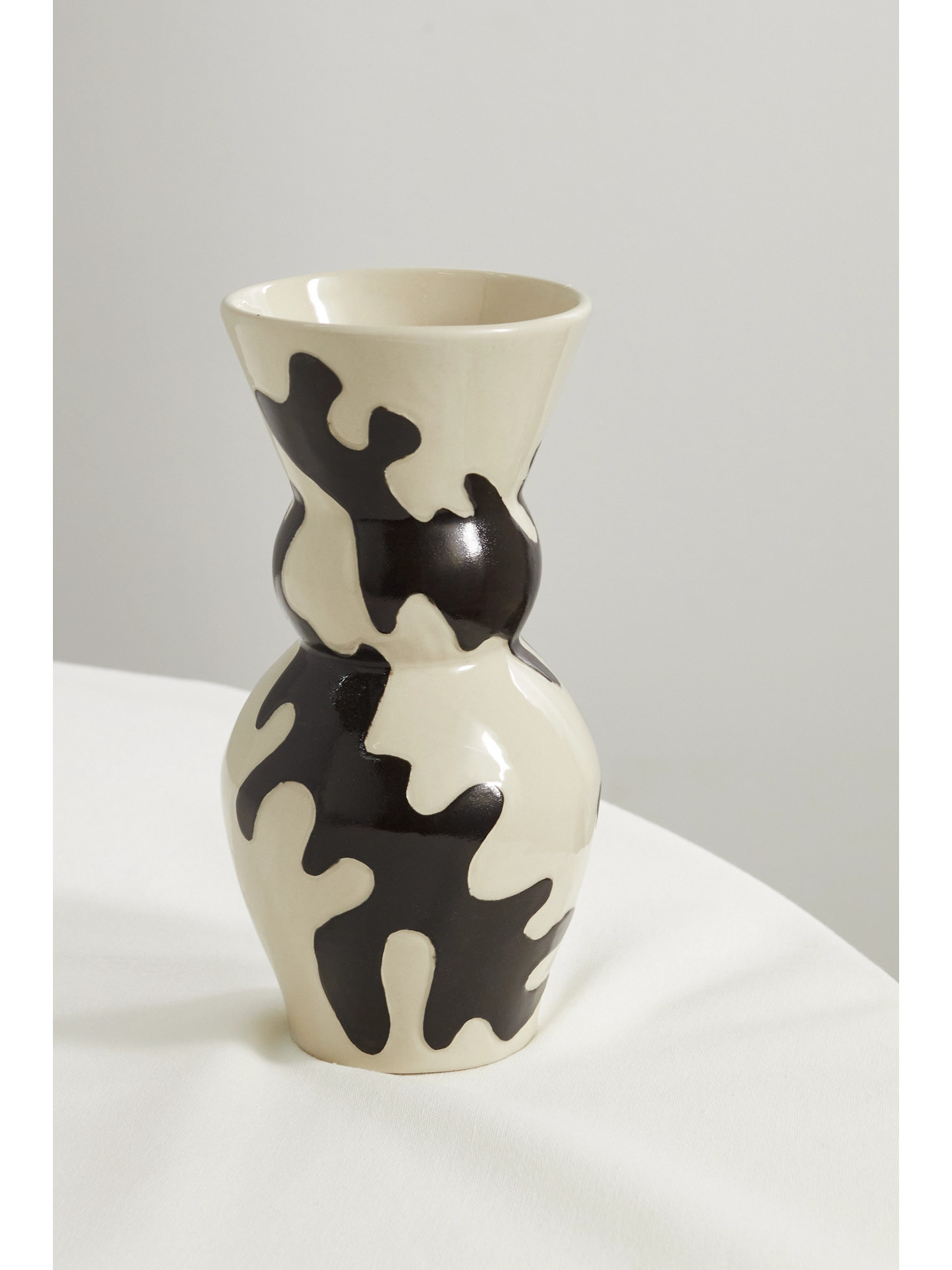 Marloe Marloe - + Net Sustain Lucie Glazed Ceramic Vase - Ecru