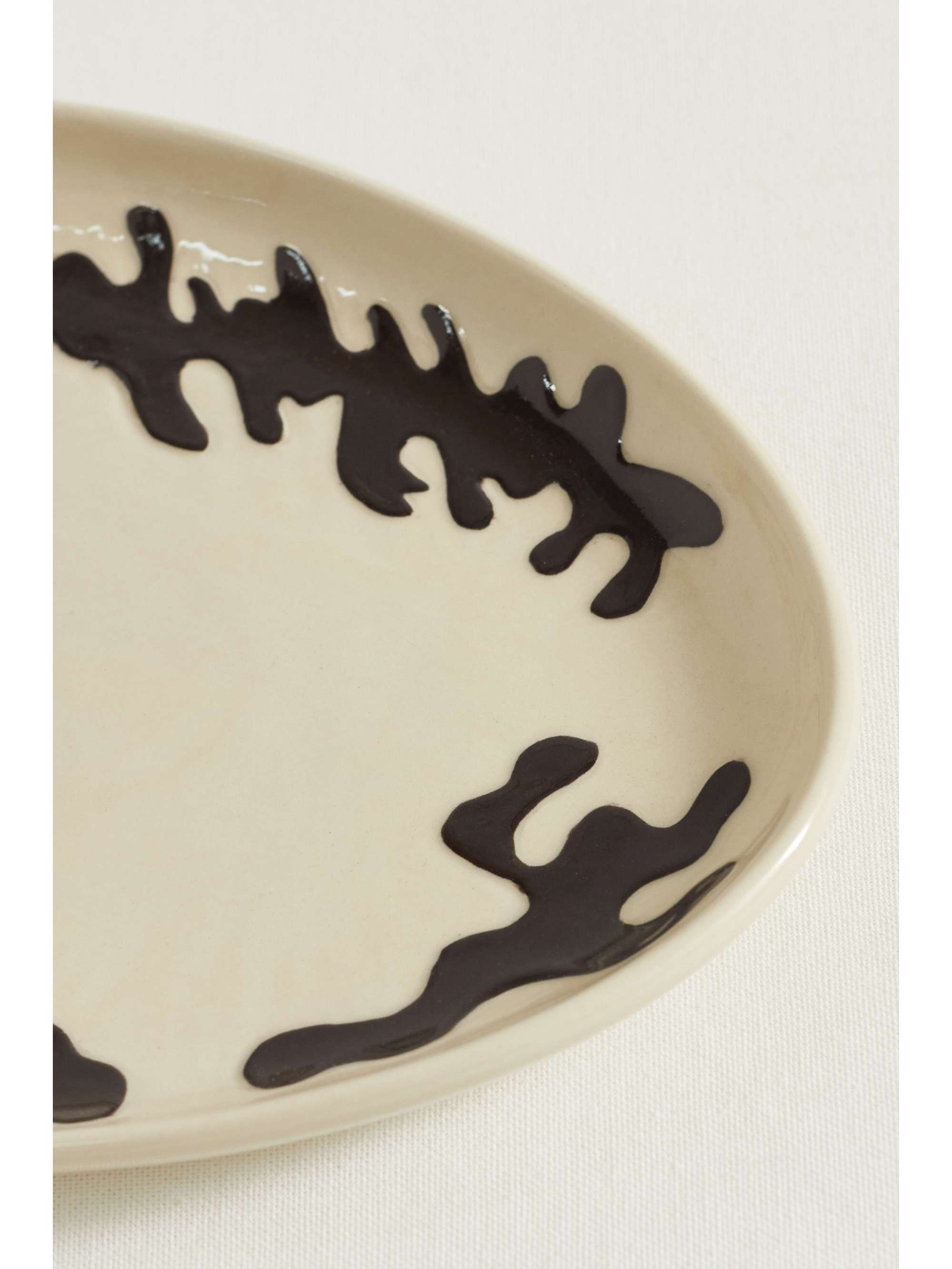 MARLOE MARLOE + NET SUSTAIN set of two glazed ceramic dinner plates