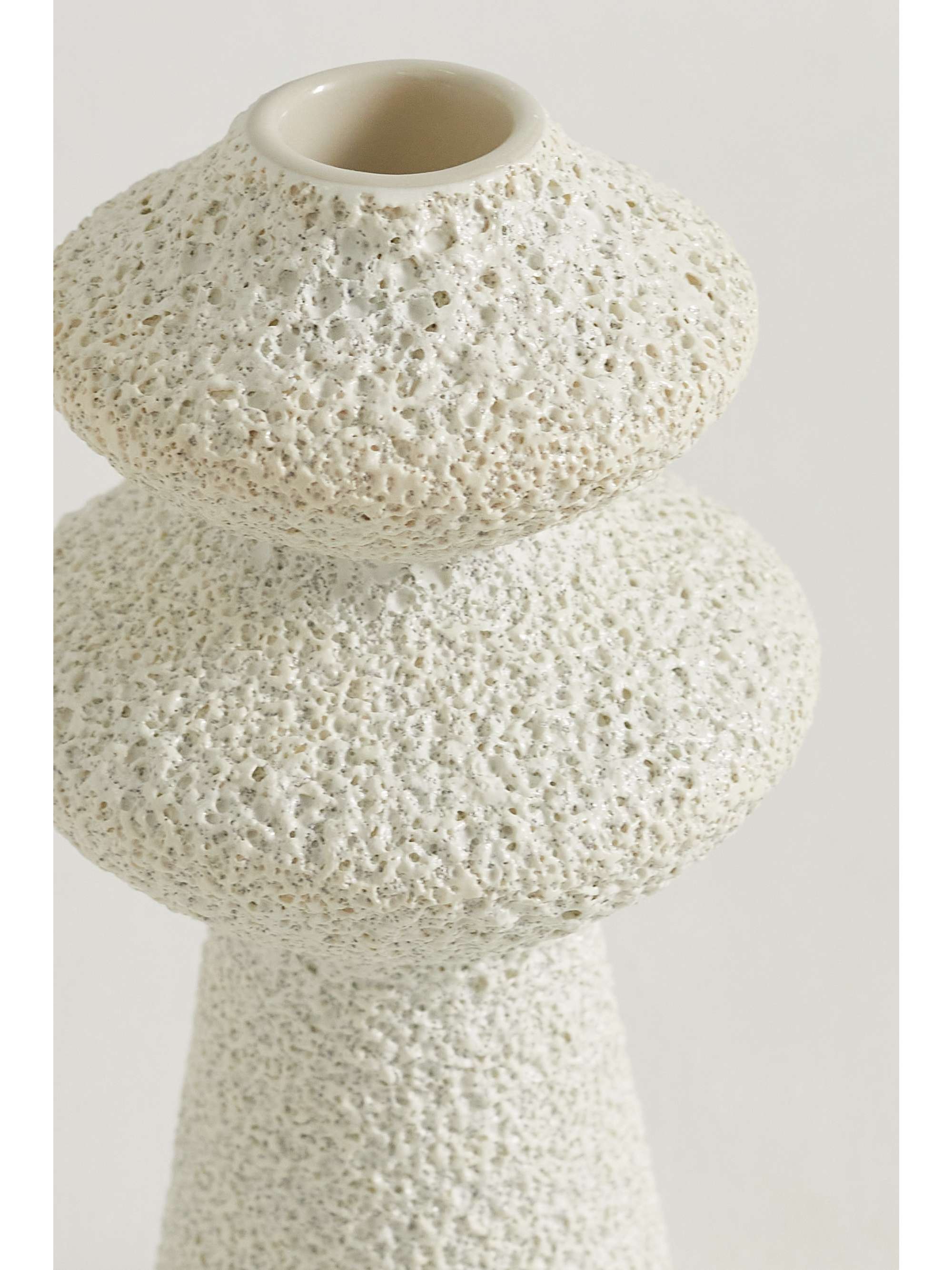 MARLOE MARLOE + NET SUSTAIN Jagger set of two glazed ceramic candlestick holders