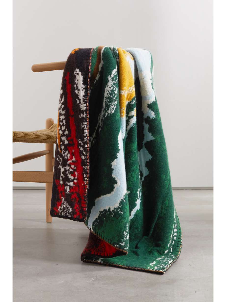 net-a-porter.com | Intarsia cashmere blanket