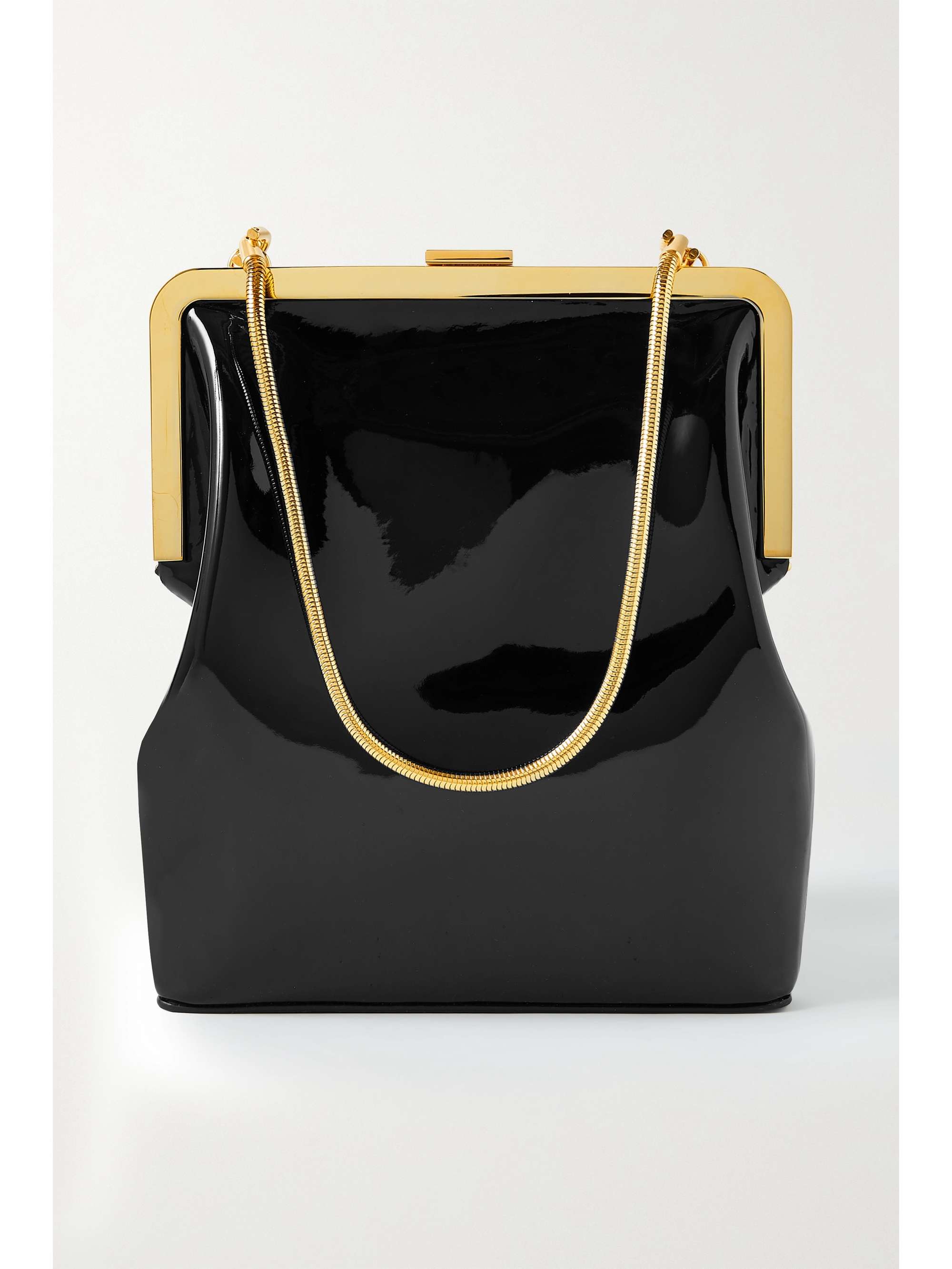 Black patent leather tote Clearance