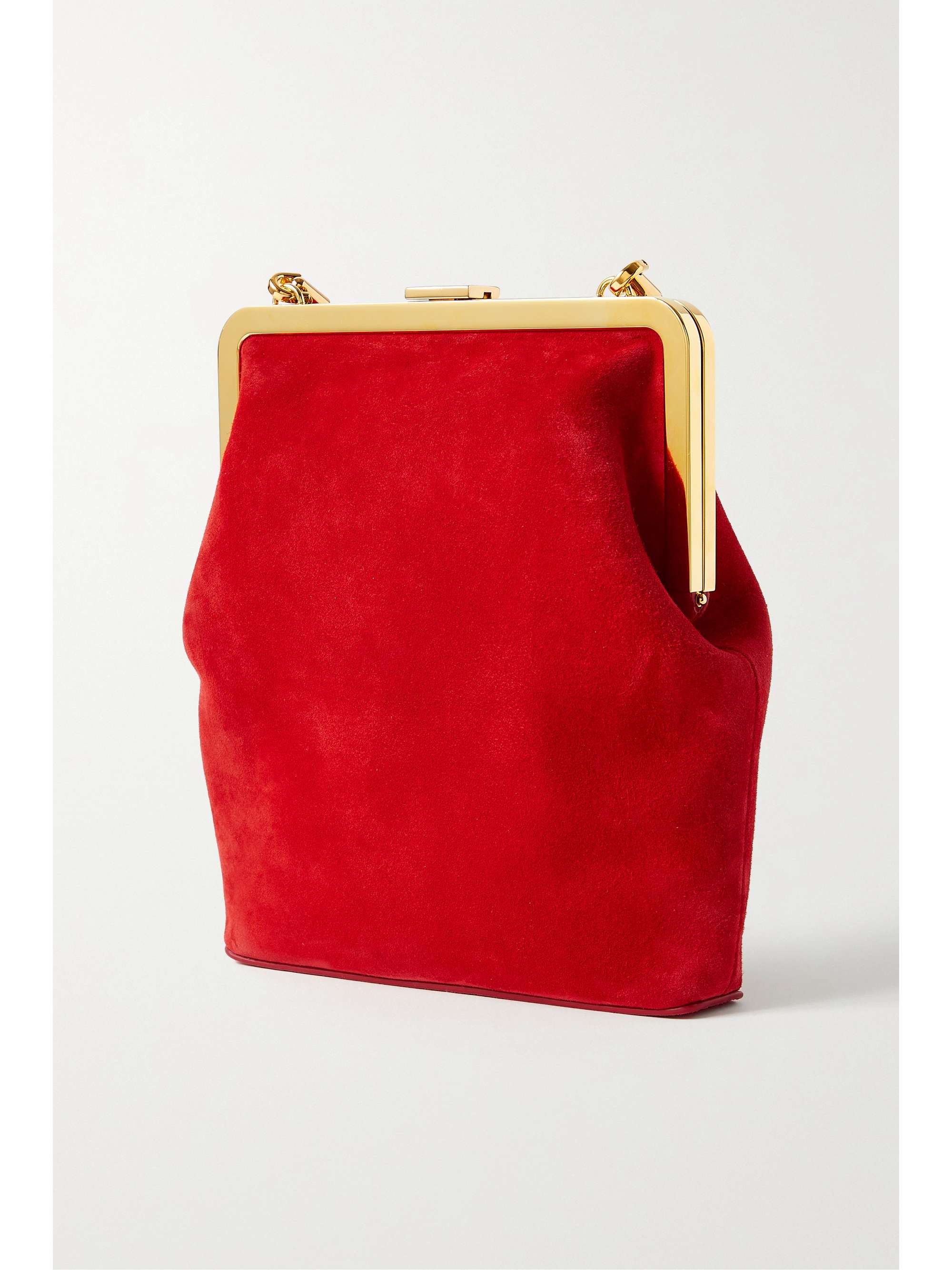 KHAITE Lilith suede tote