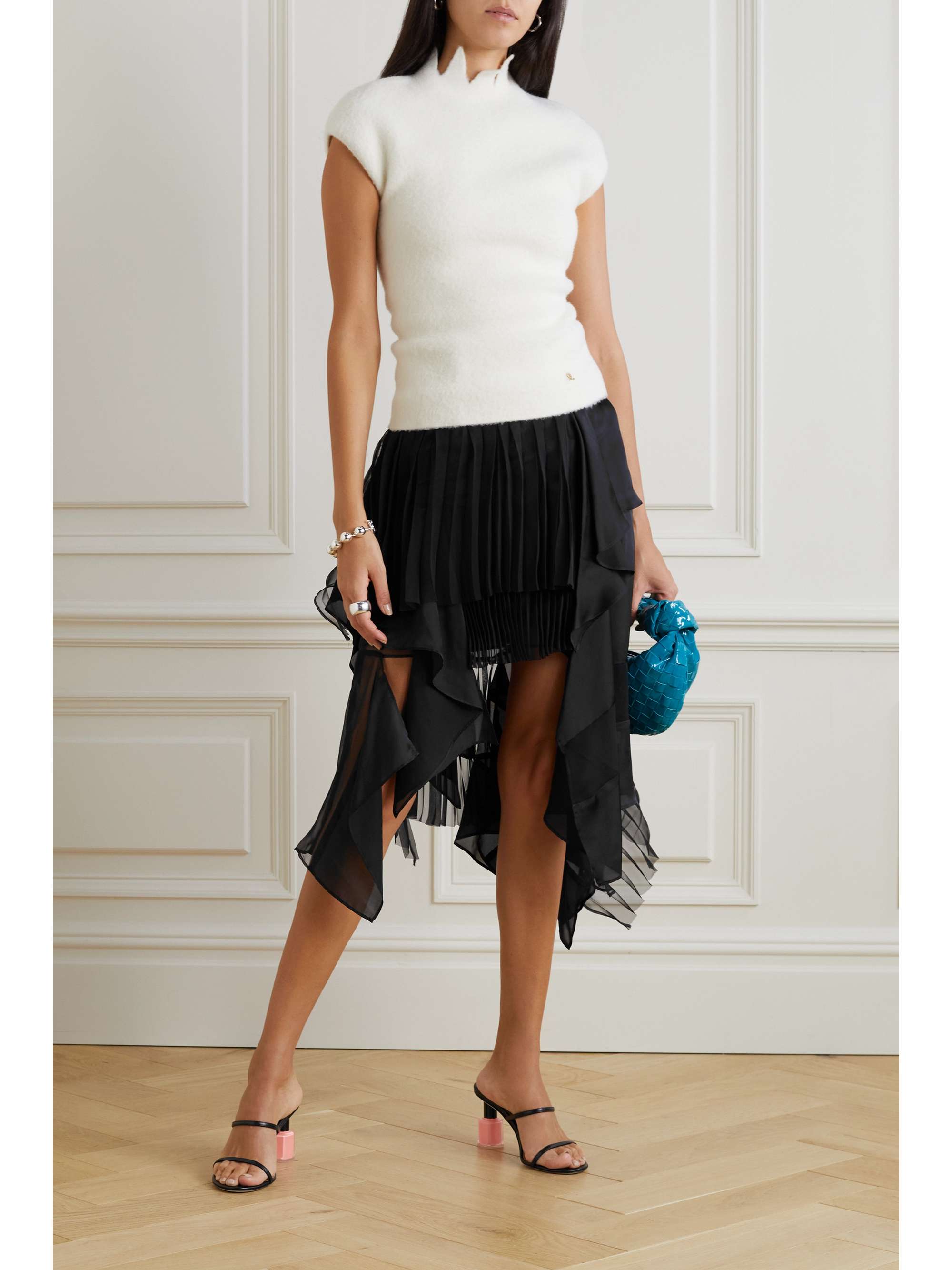 スカート sacai 21SS Suiting Asymmetry Skirt sacai 21SS Suiting Asymmetry Skirt