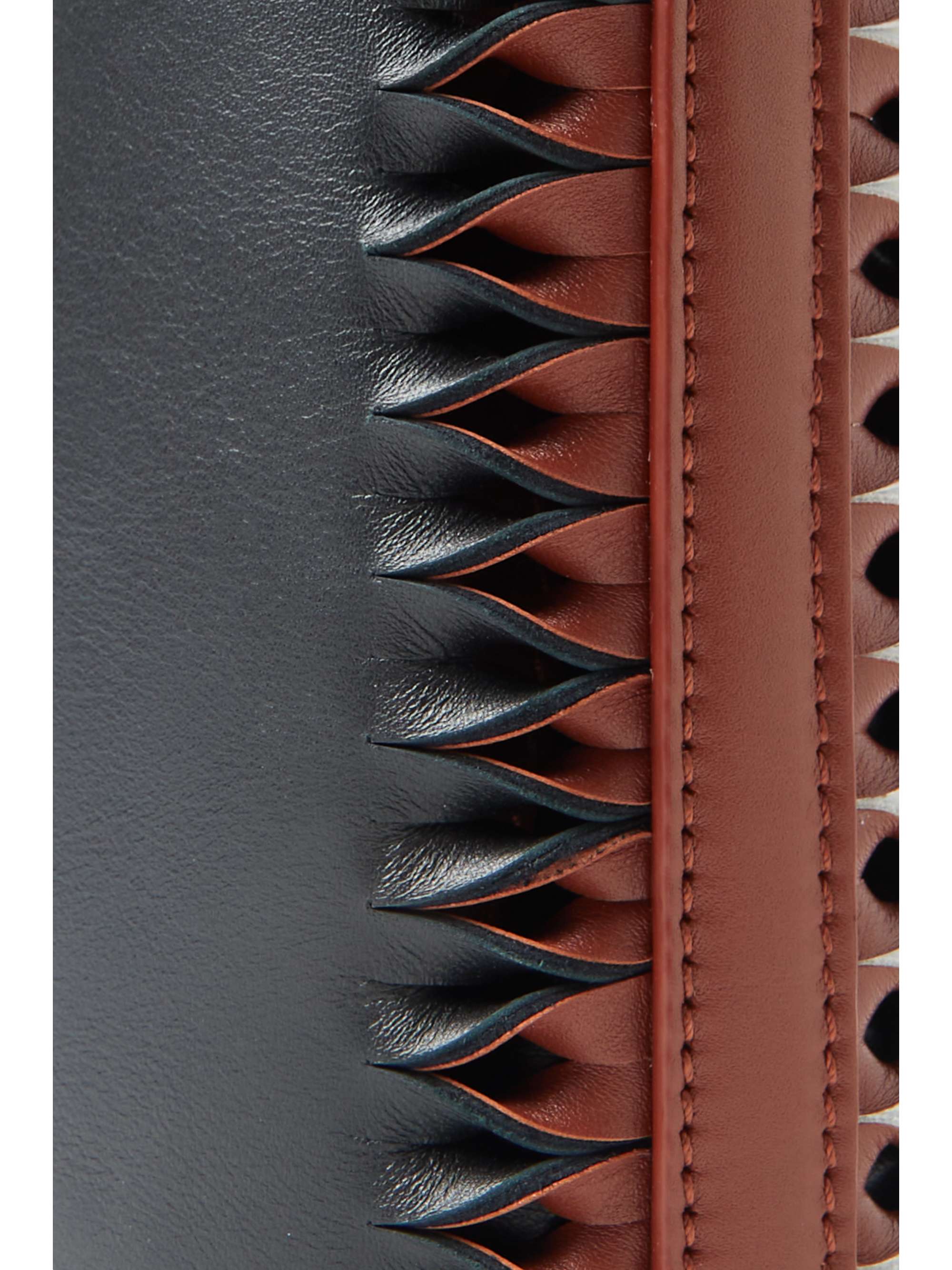 CHLOÉ Louela small whipstitched leather shoulder bag