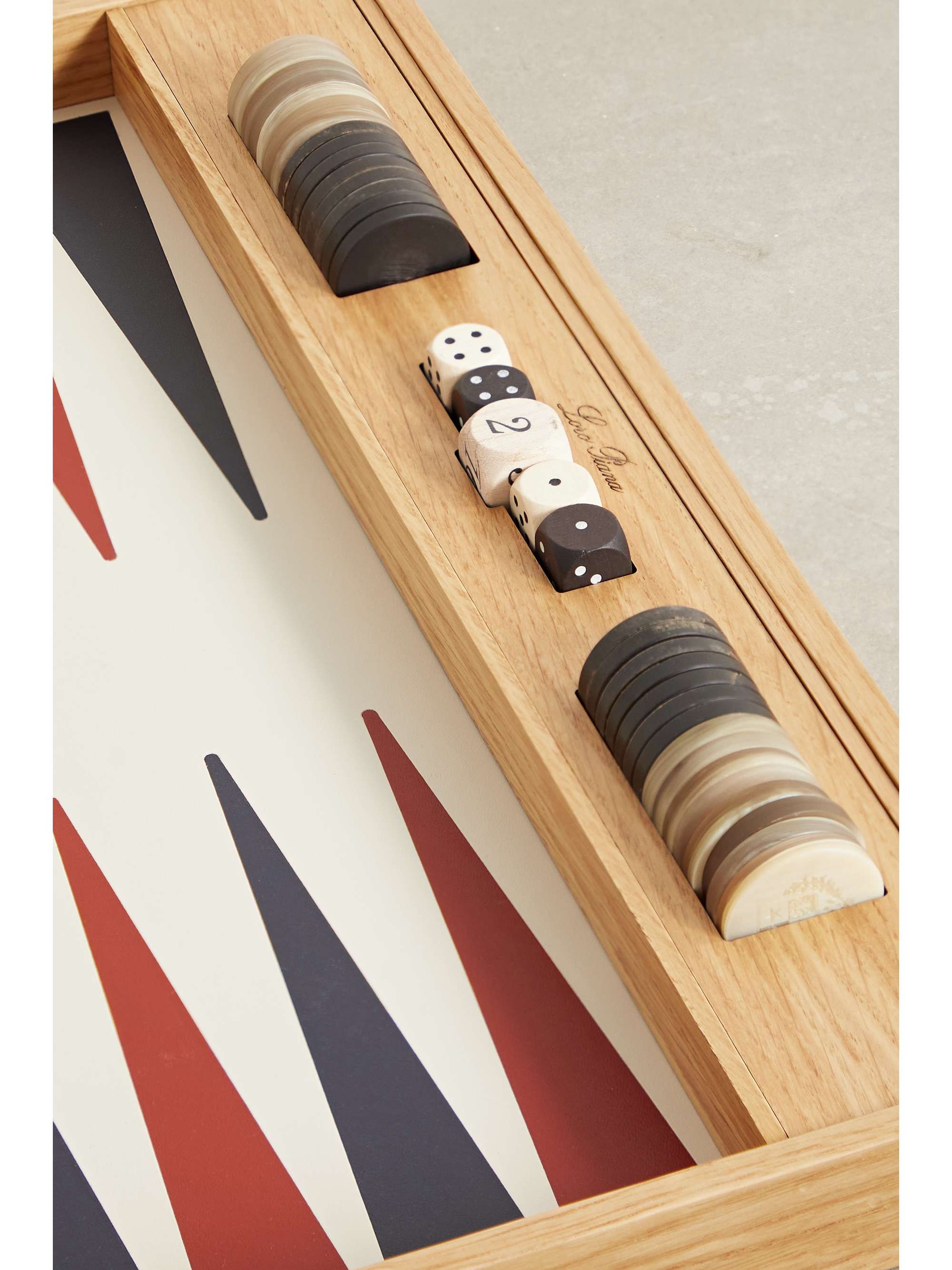LORO PIANA Wood backgammon set