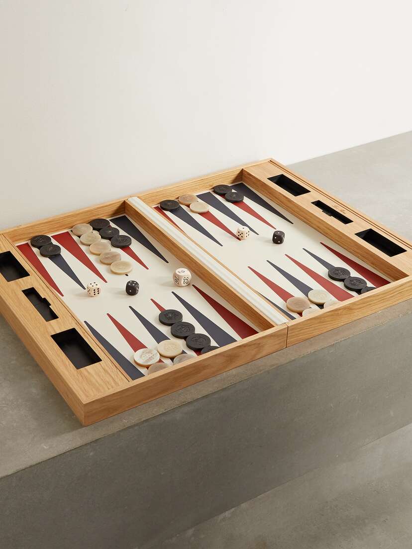 Loro Piana Wood Backgammon Set