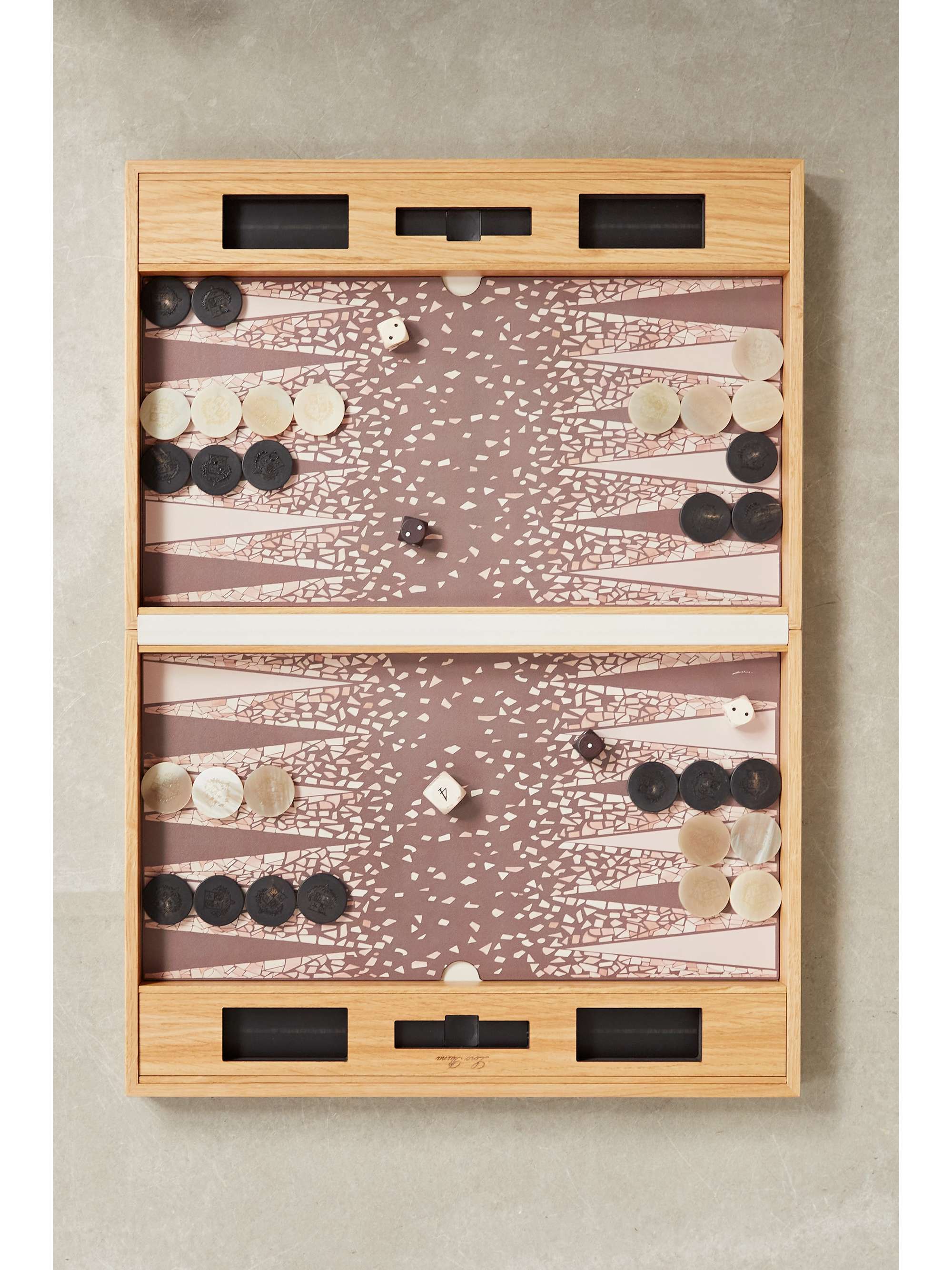 LORO PIANA Wood backgammon set