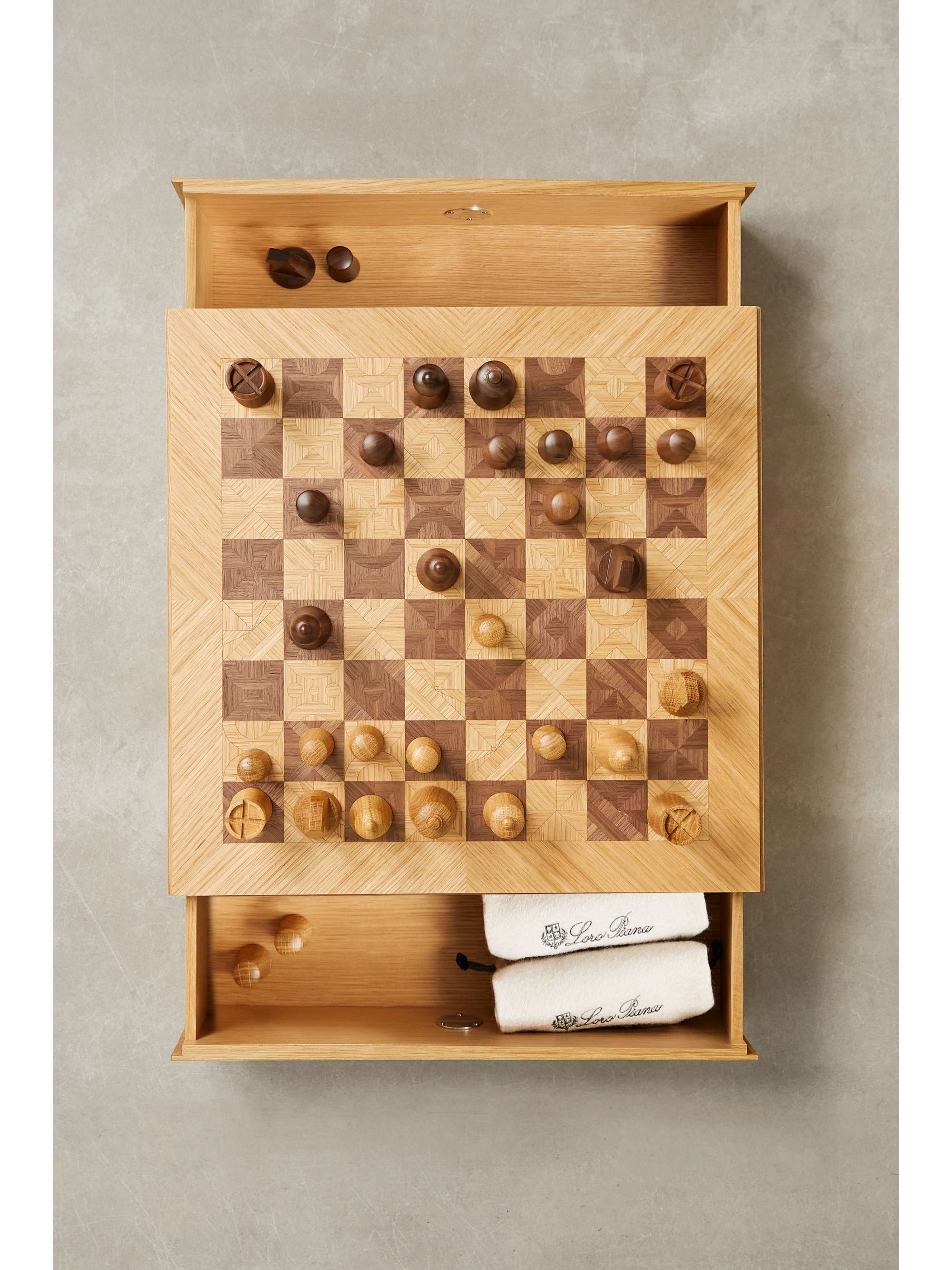 LORO PIANA Wood chess set