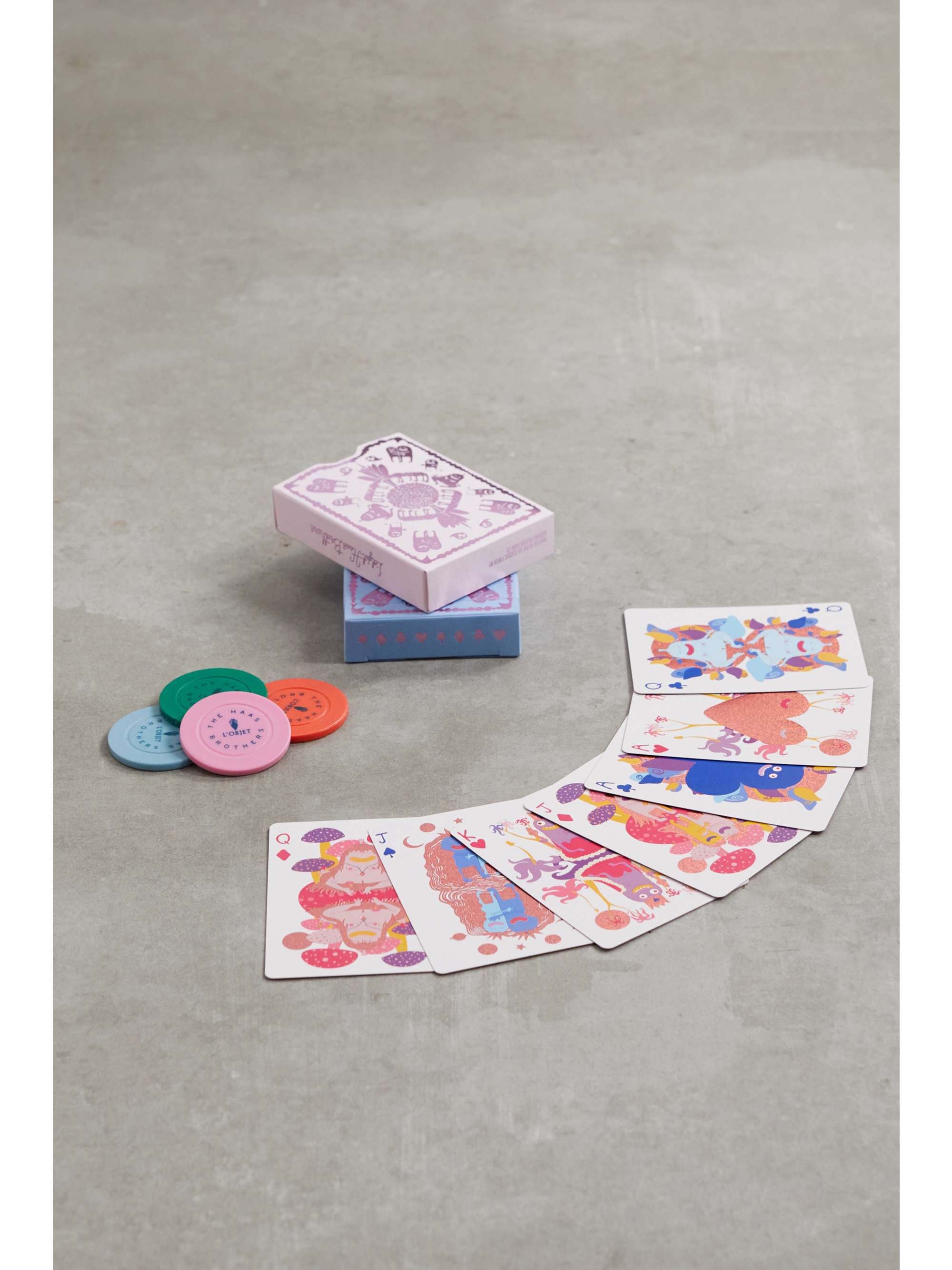 L'OBJET + Haas Brothers lacquered wood poker set