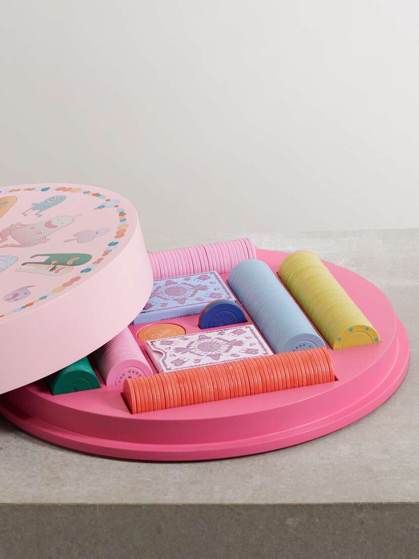 L'Objet + Haas Brothers Lacquered Wood Poker Set