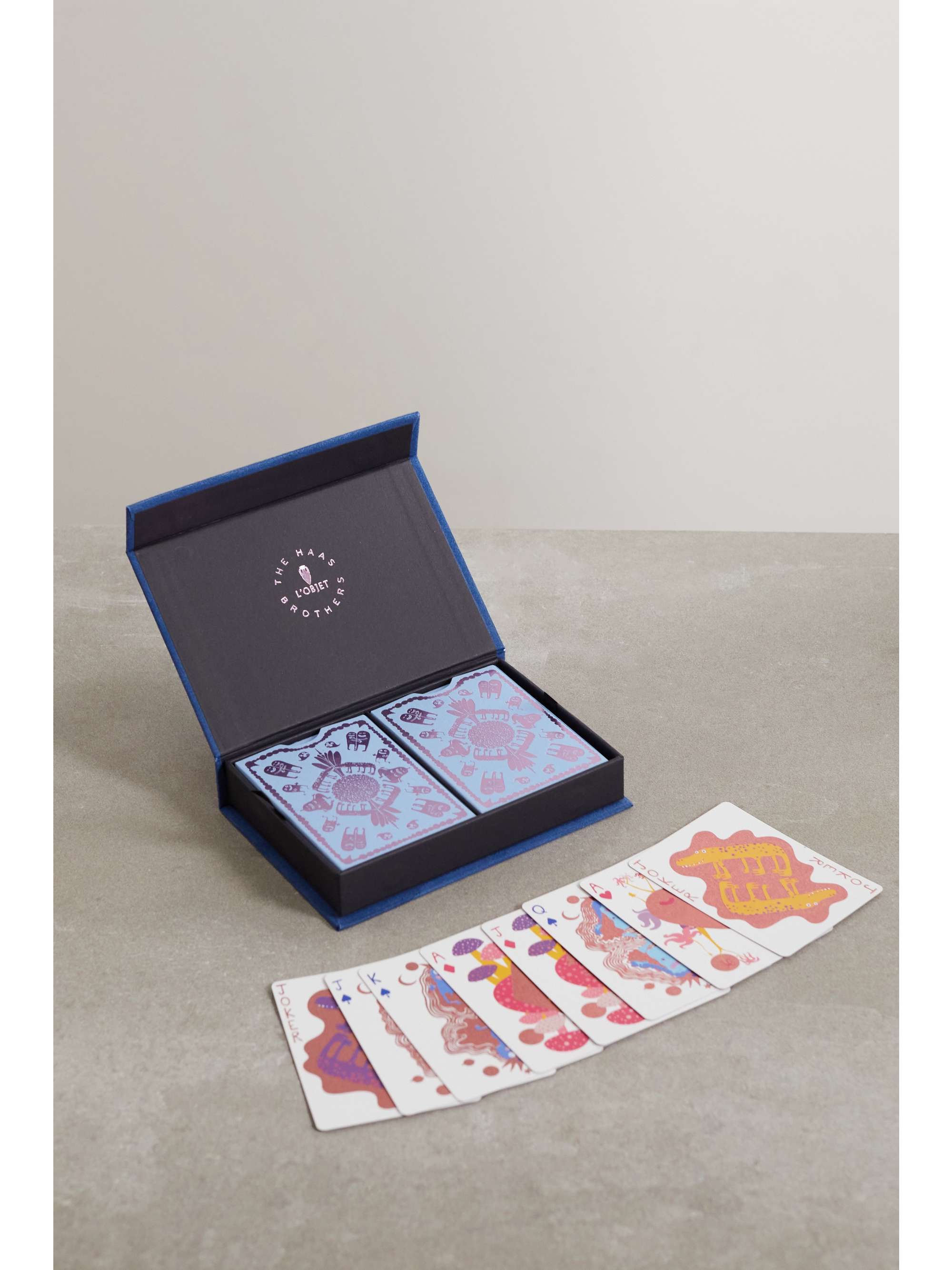 L'OBJET + Haas Brothers jumbo set of two playing cards