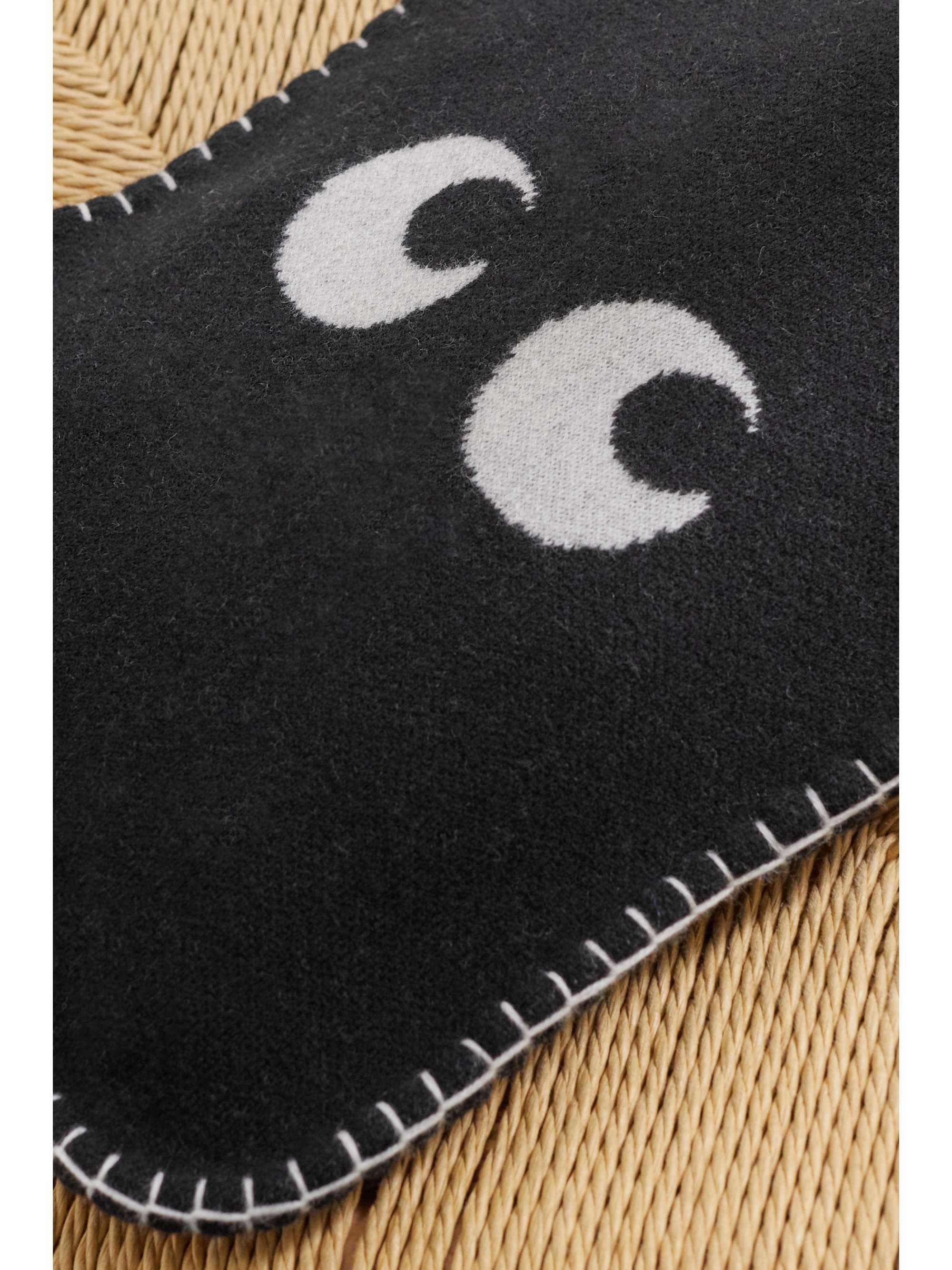 ANYA HINDMARCH Eyes intarsia wool-blend hot water bottle cover
