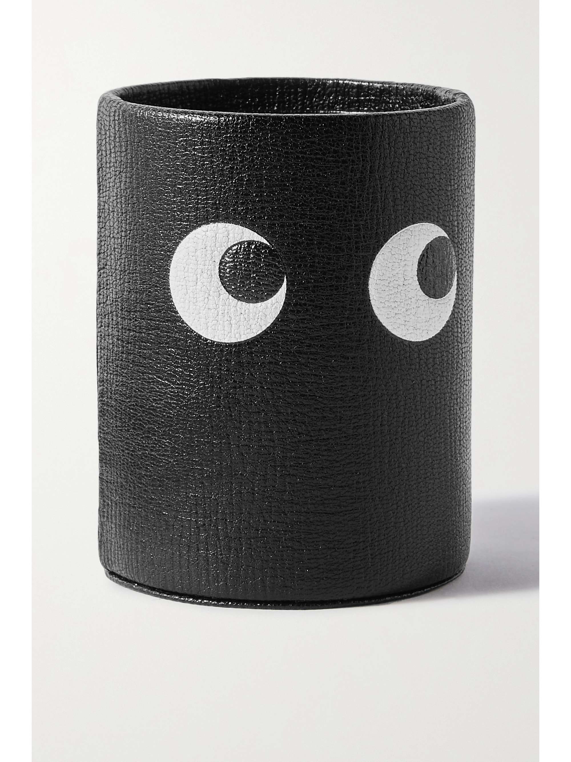 ANYA HINDMARCH Eyes printed textured-leather pencil pot