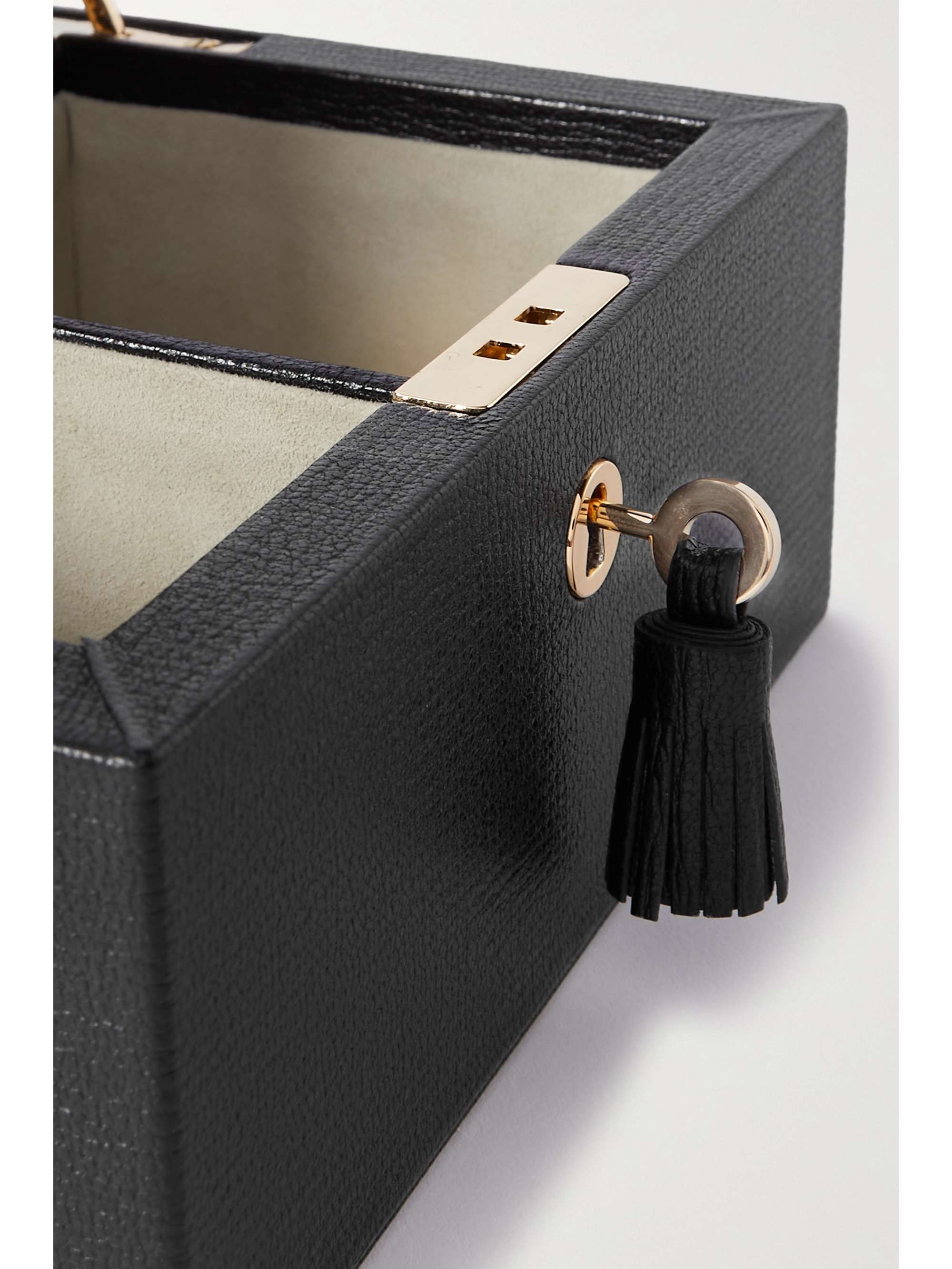 ANYA HINDMARCH Eyes texturedleather watch box NETAPORTER