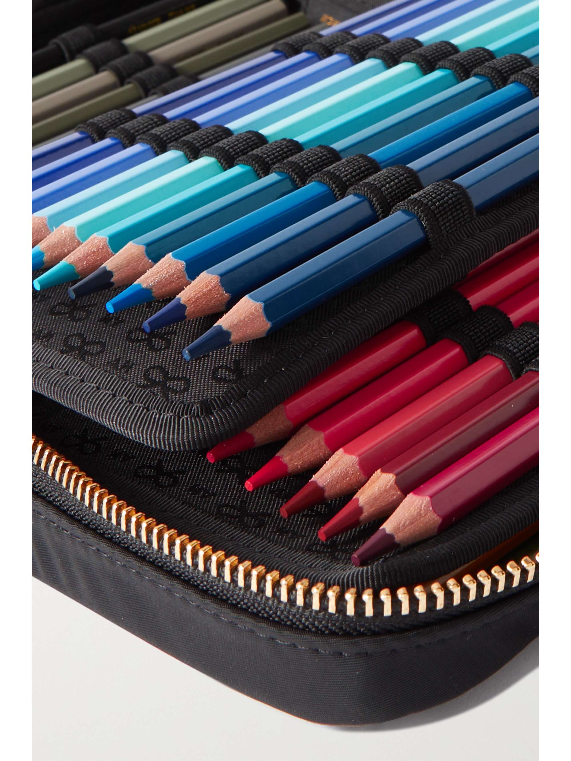 ANYA HINDMARCH Colouring Pencils leather-trimmed ECONYL pencil case