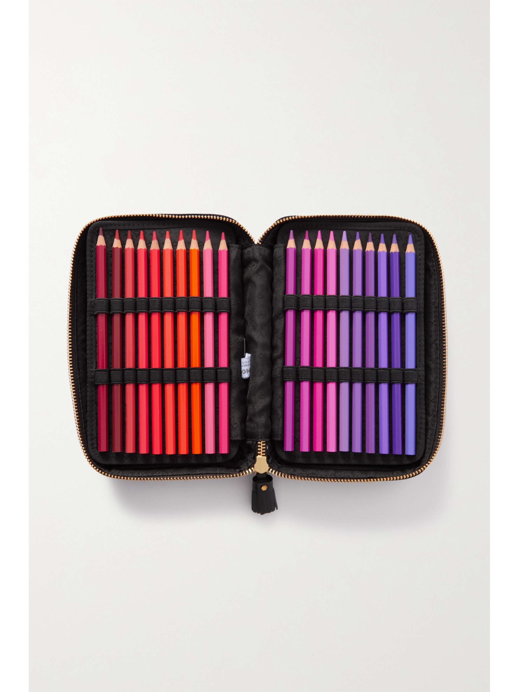 ANYA HINDMARCH Colouring Pencils leather-trimmed ECONYL pencil case