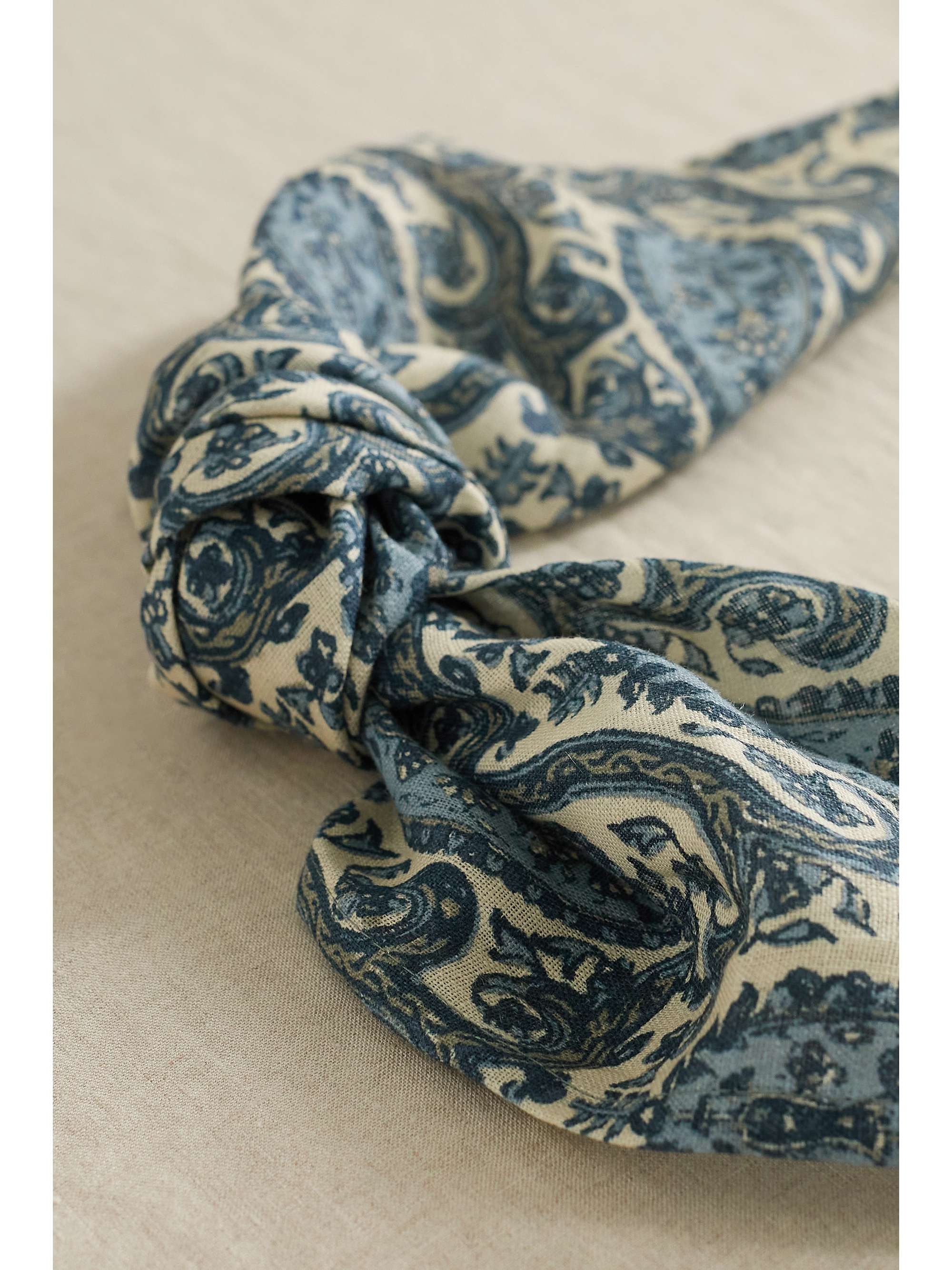 CABANA Daria set of four paisley-print linen napkins
