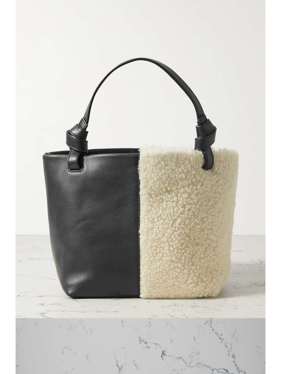 Shearling & Leather Tote