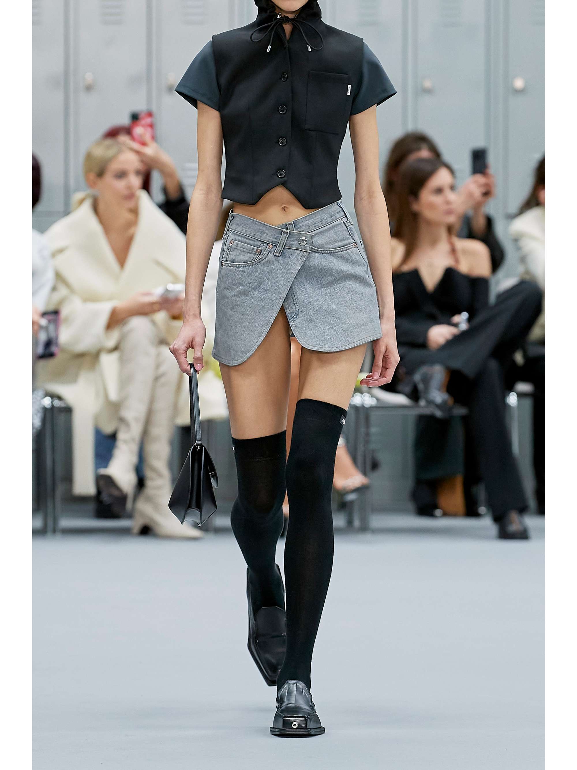 COPERNI Denim mini skirt
