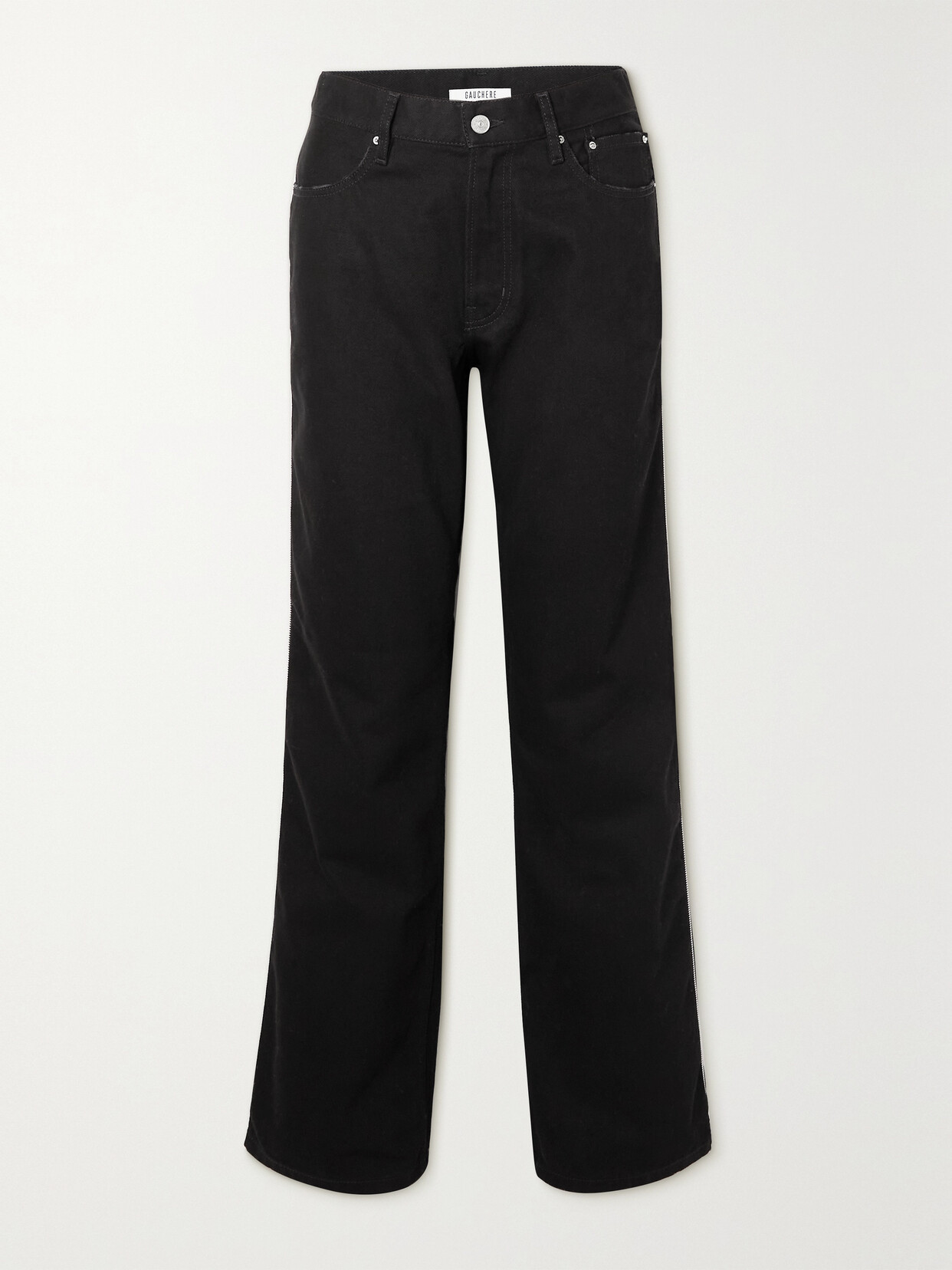 GAUCHERE - Zip-detailed Jeans - Black