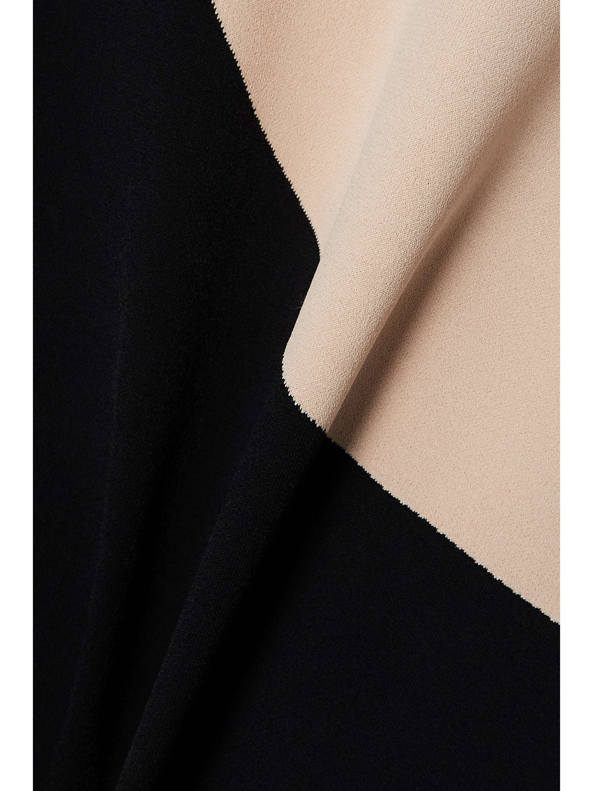 TORY BURCH Two-tone stretch-knit midi dress