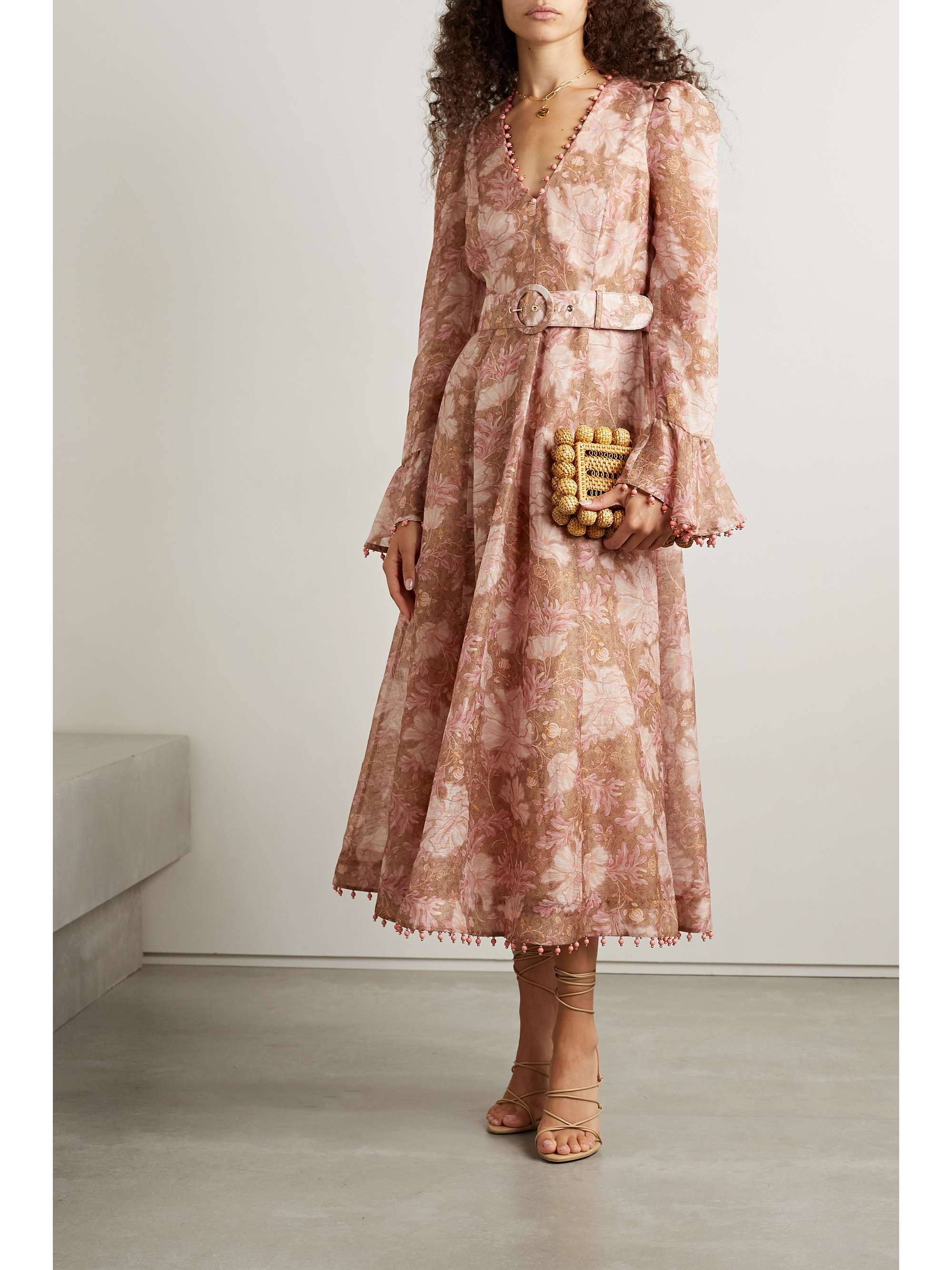 Multi Kaleidoscope belted embellished 