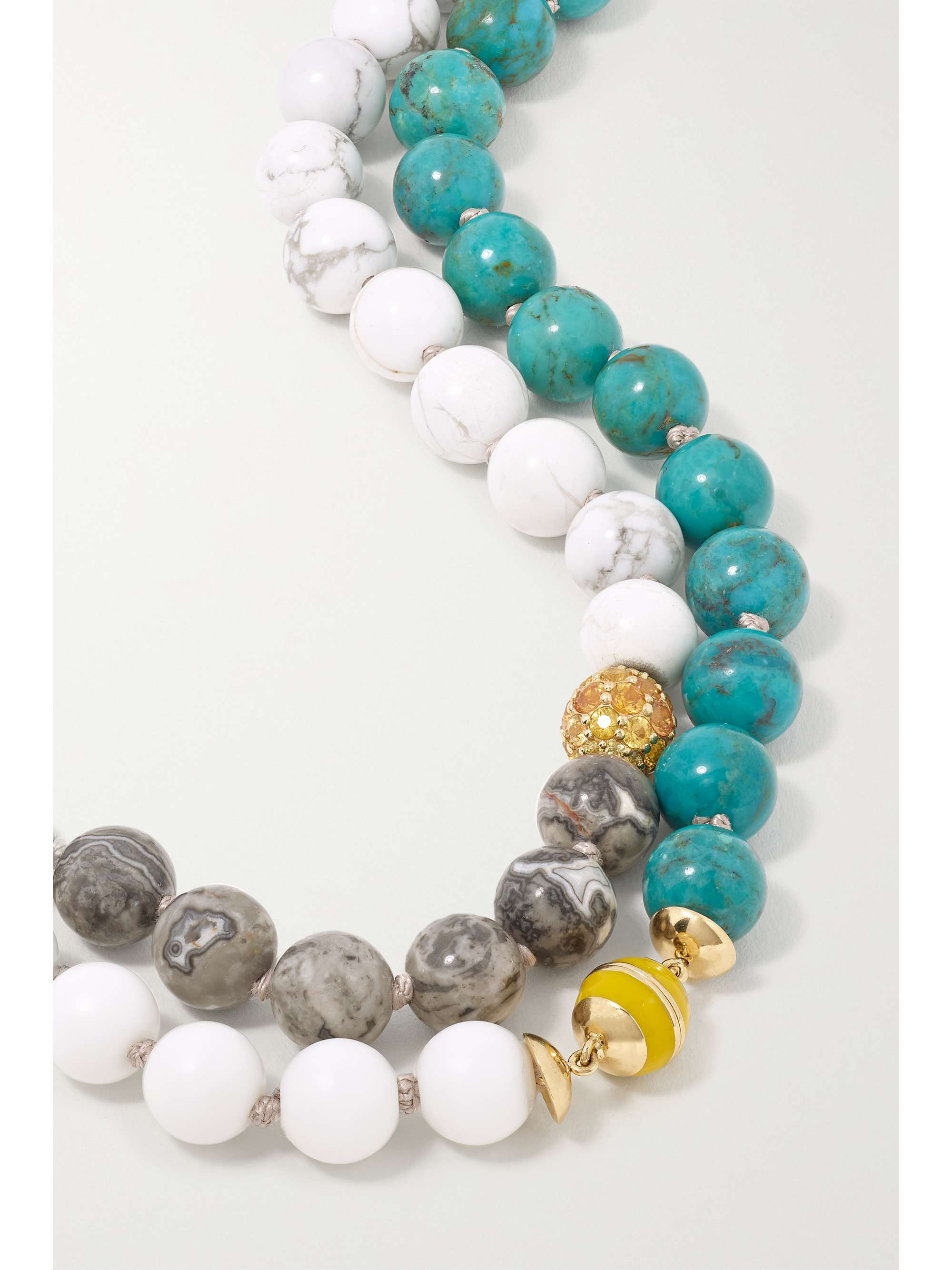 EMILY P. WHEELER + NET SUSTAIN Wrap 18-karat recycled gold multi-stone necklace