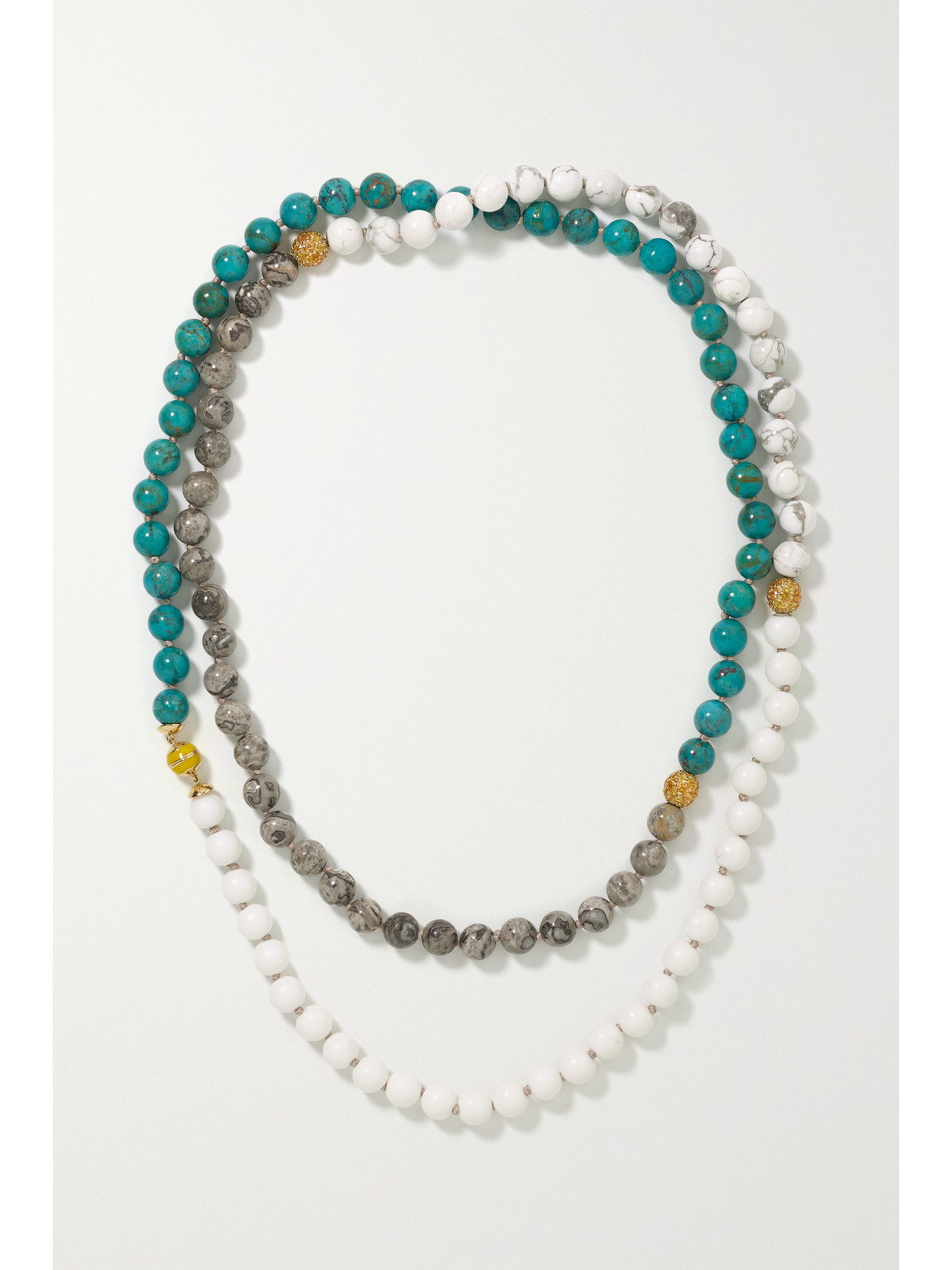 Emily P. Wheeler - + Net Sustain Wrap 18-karat Recycled Gold Multi-stone Necklace - Blue