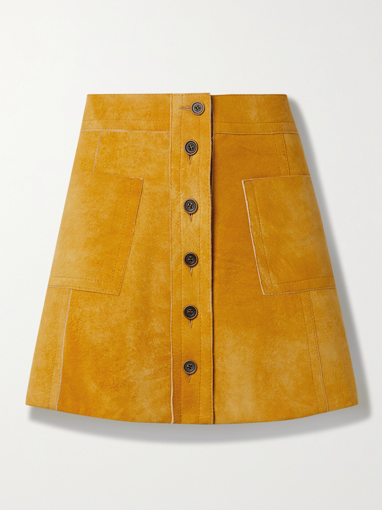 Marni – Suede Mini Skirt – Orange