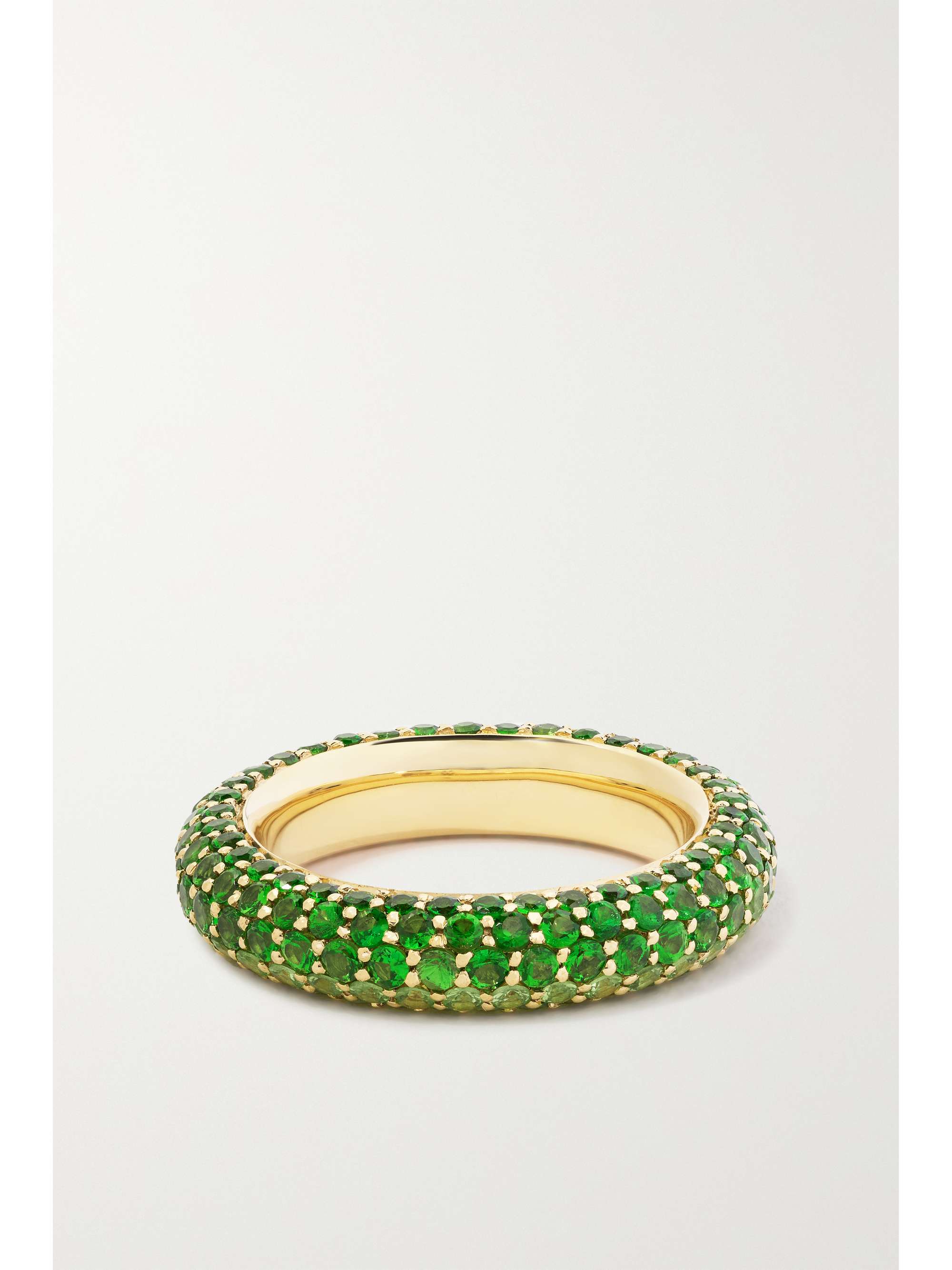 EMILY P. WHEELER Anello in oro 18 carati con tsavoriti Puffy Earth
