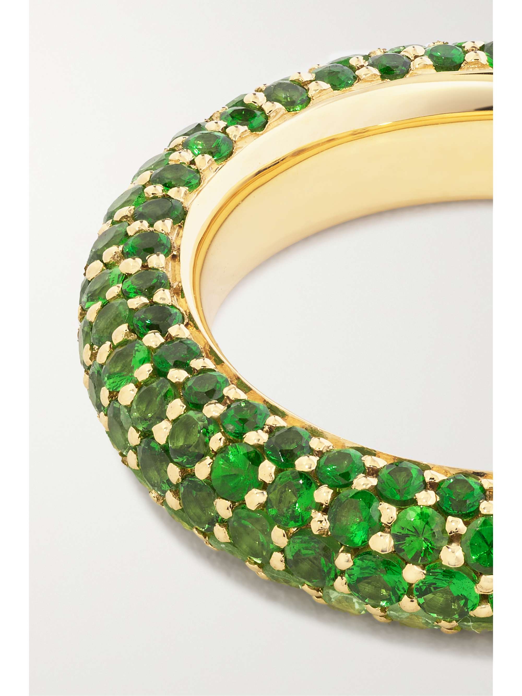 EMILY P. WHEELER Anello in oro 18 carati con tsavoriti Puffy Earth