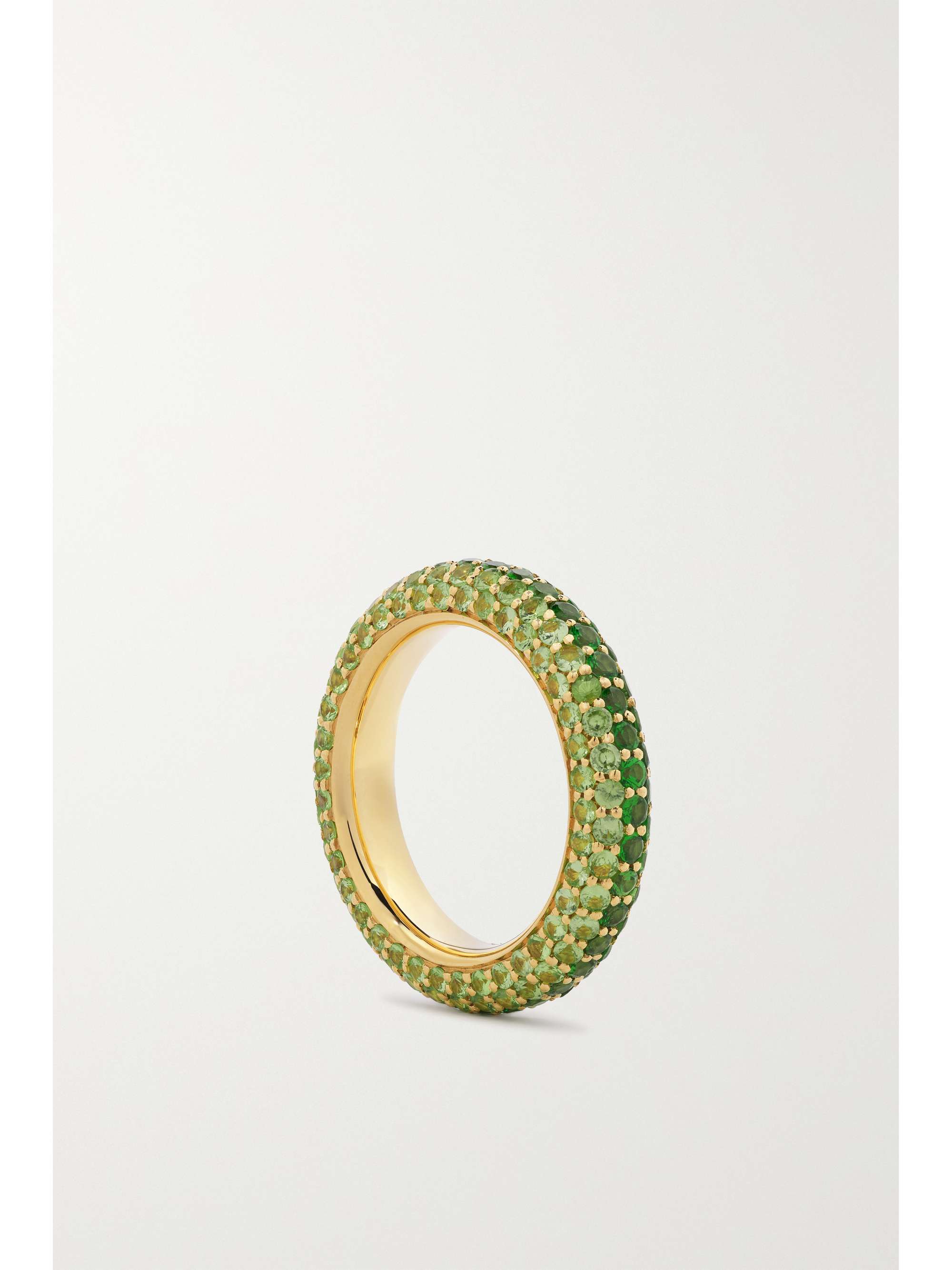 EMILY P. WHEELER Anello in oro 18 carati con tsavoriti Puffy Earth