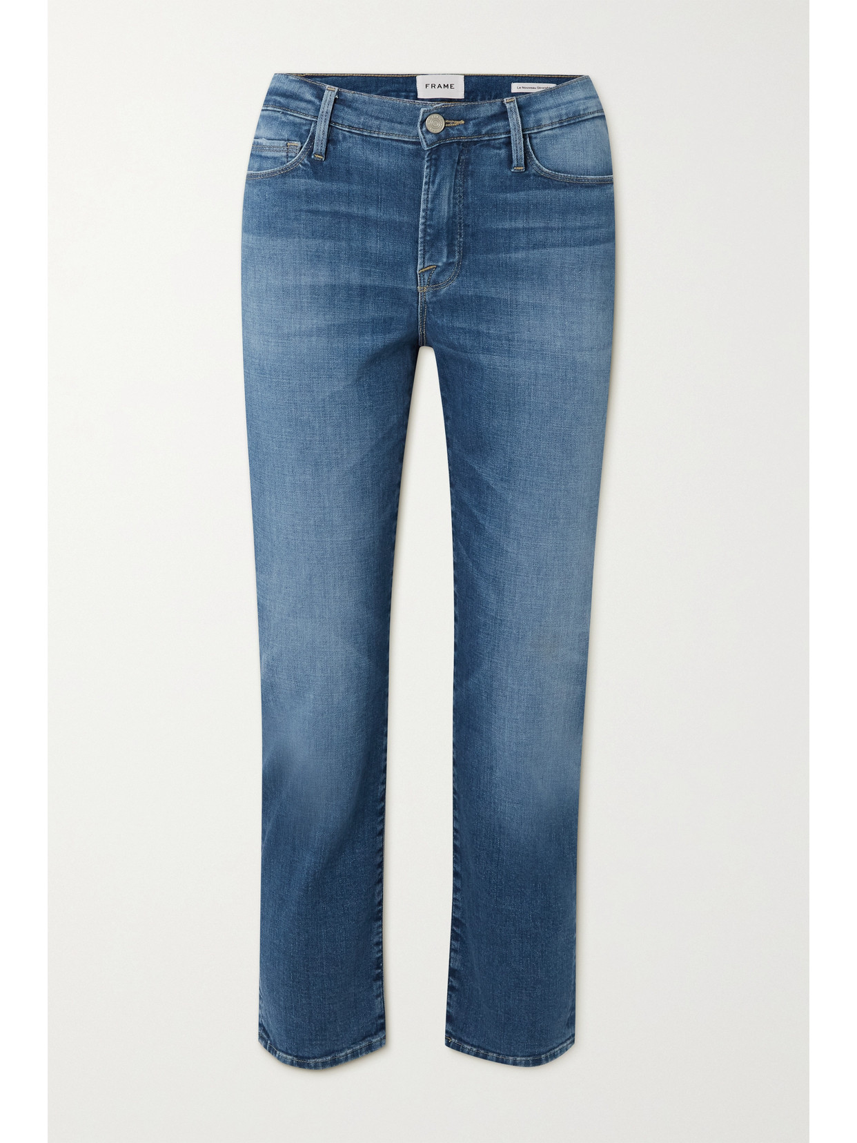 FRAME LE NOVEAU HIGH-RISE STRAIGHT-LEG JEANS