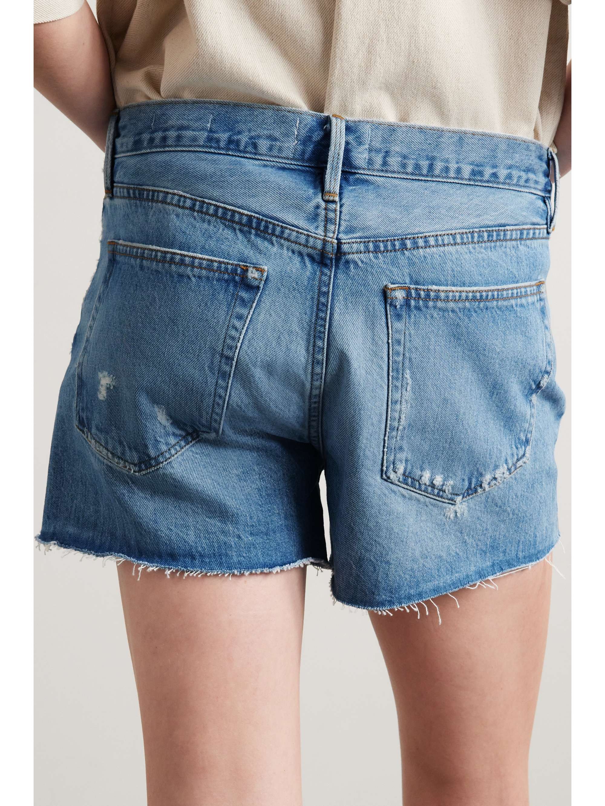 Light blue Le Brigette distressed denim 
