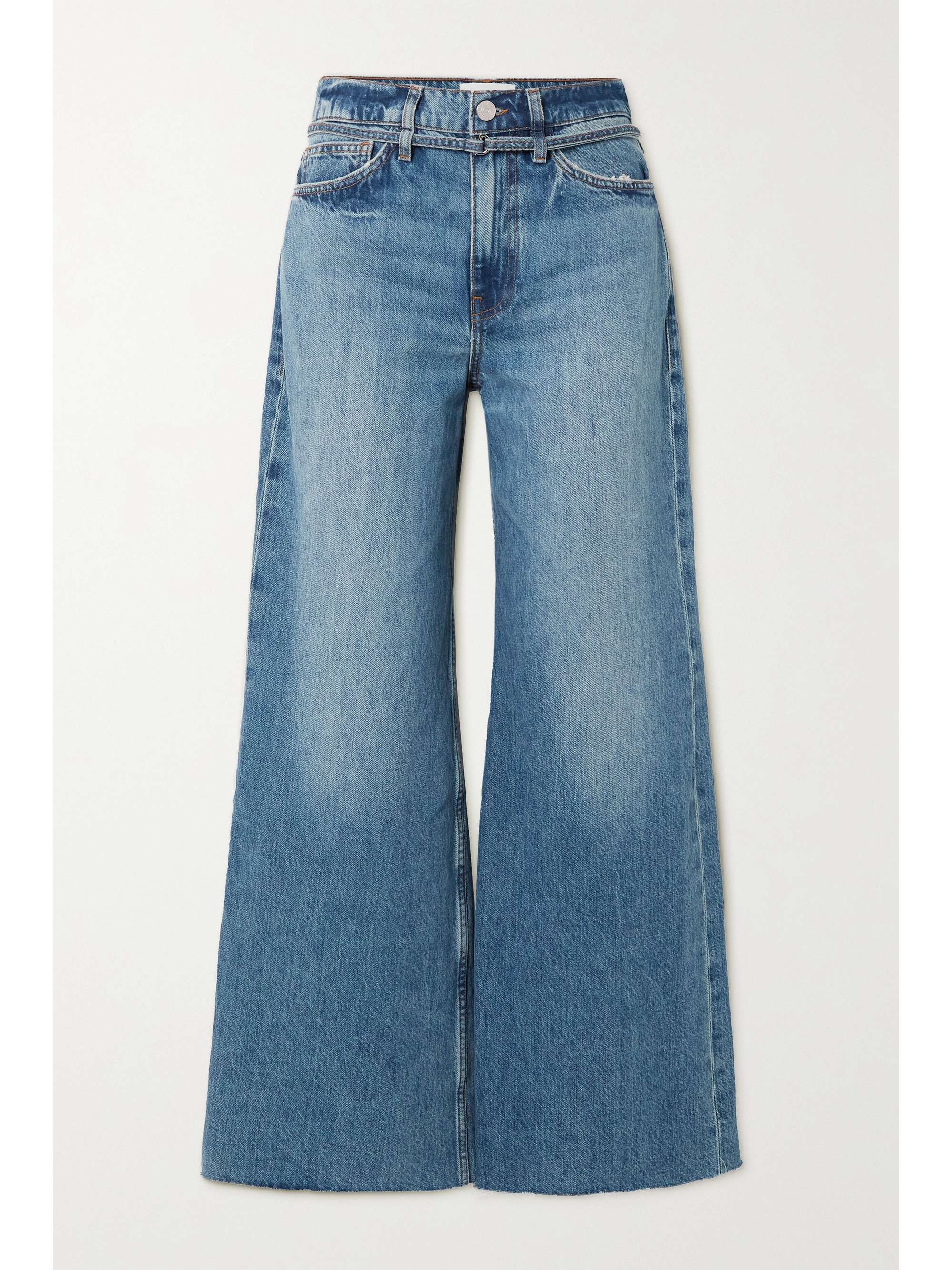 Mid denim Le Baggy oversized cropped 