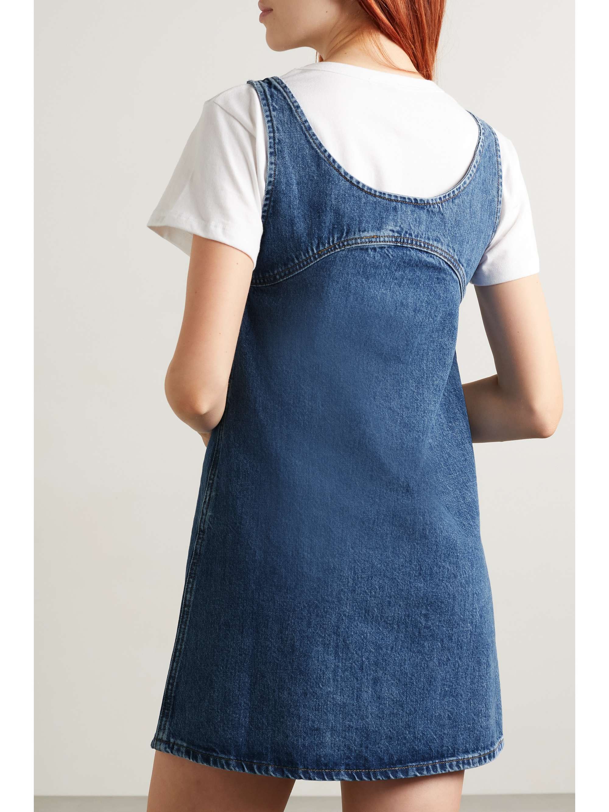 Mid denim Denim mini dress | FRAME 