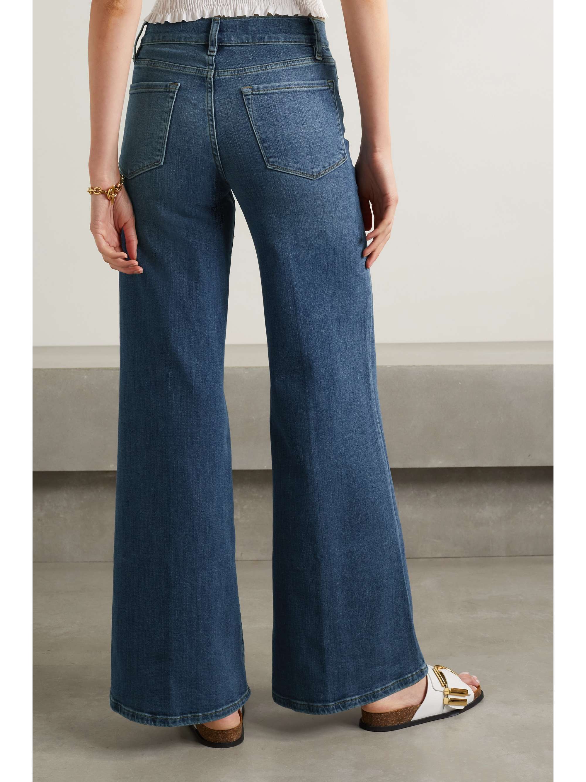FRAME Le Palazzo high-rise wide-leg jeans