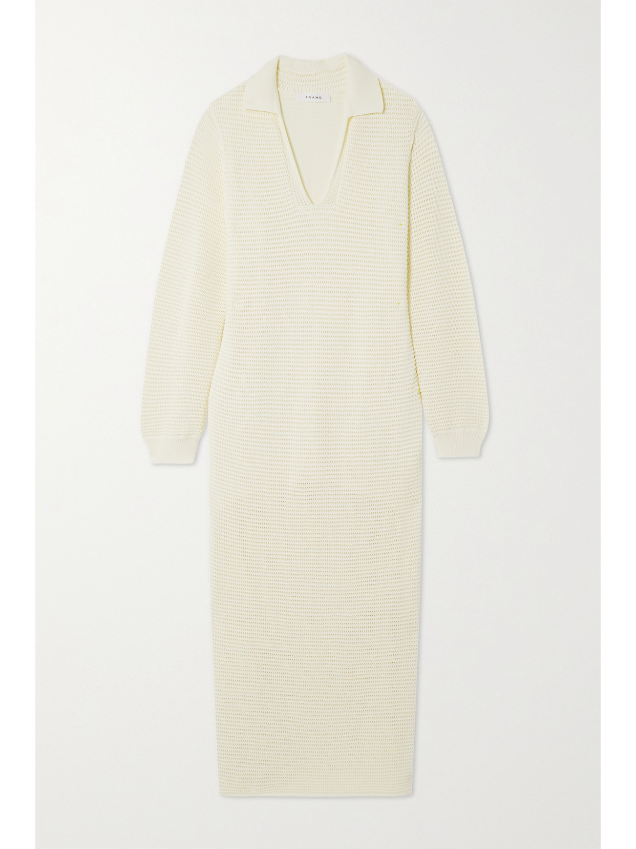 Frame Crochetknit Midi Dress In Blue ModeSens